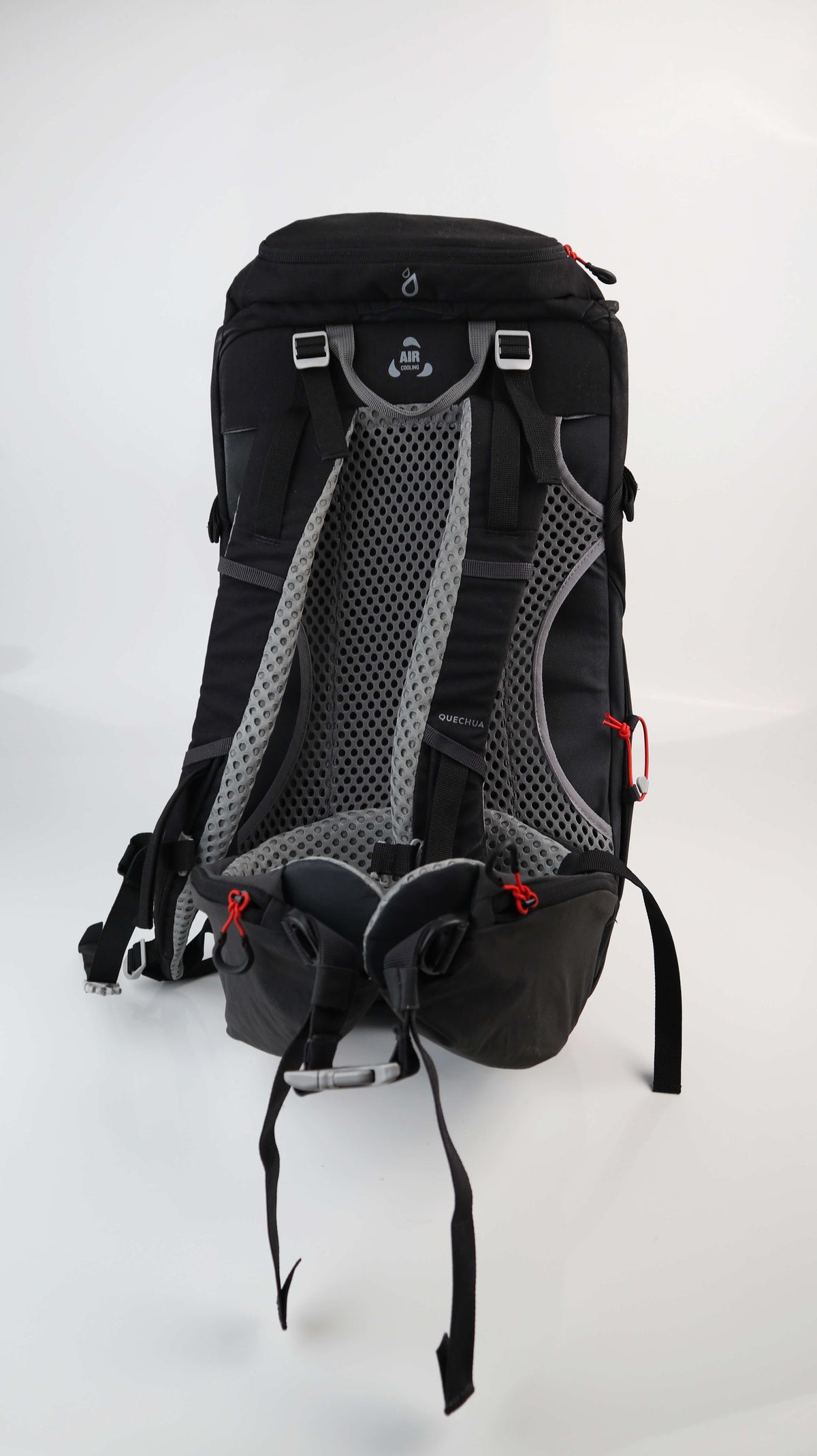 Quechua MH500 20L Wanderrucksack schwarz rot Rucksack Tagesrucksack