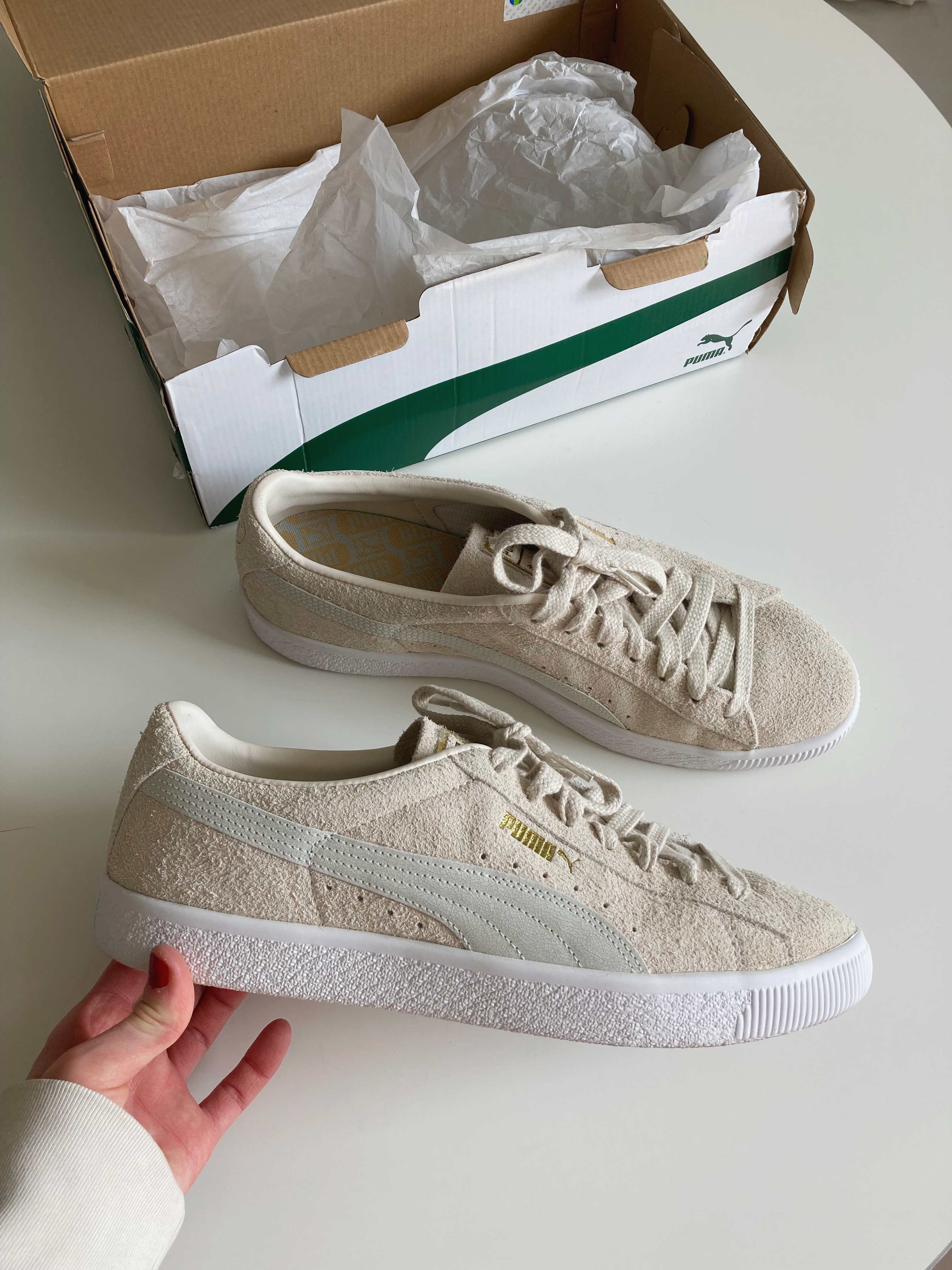 Puma Sneaker Turnschuhe Neu Creme Beige Wildleder 46 Eggnog castlerock