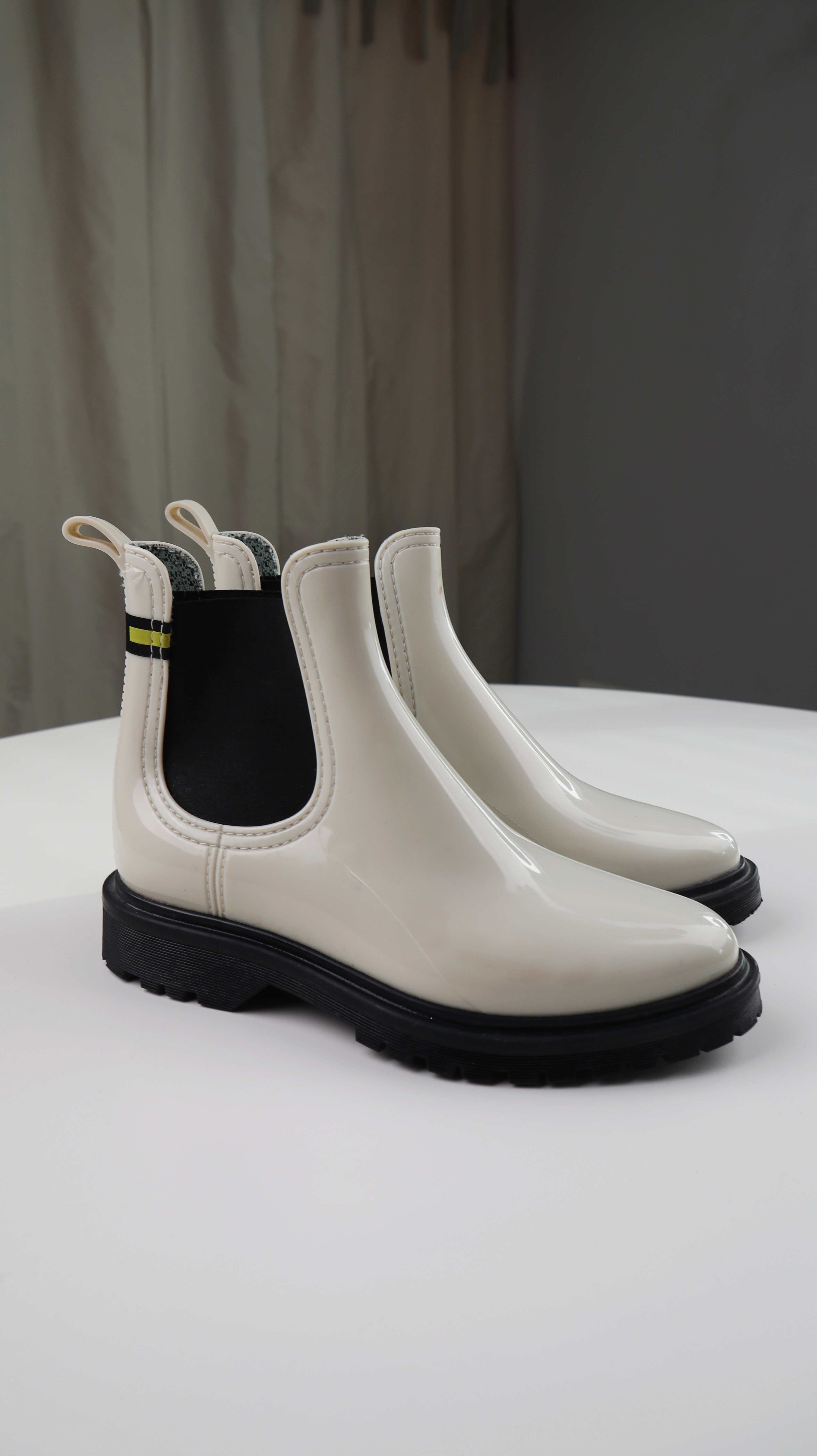 Lemon Jelly Gummistiefel Stiefel 39 weiß Creme Beige Regenschuhe