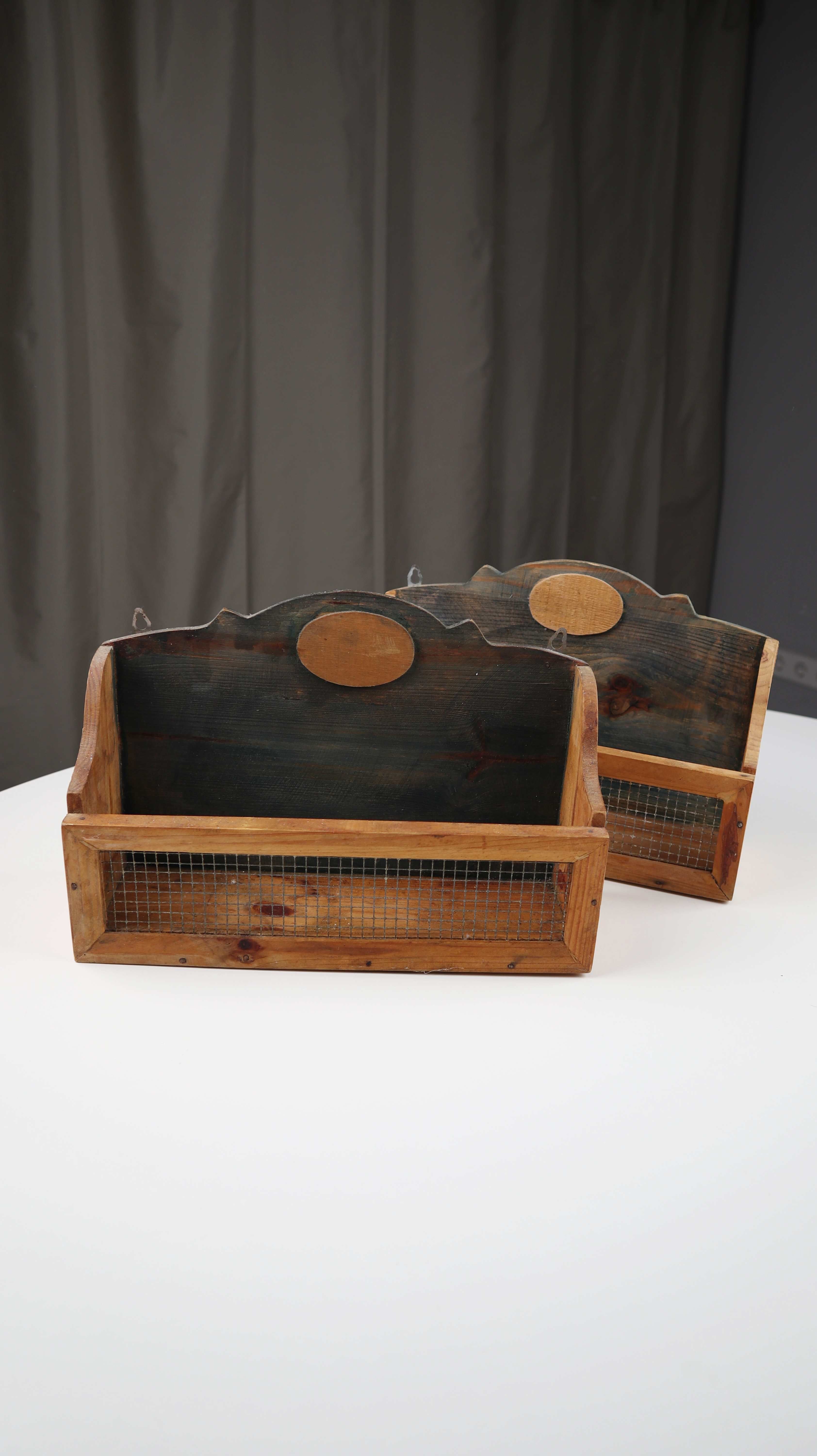 Schwedische Holzbox Holzkasten Briefbox Wandregal Kräuterregal