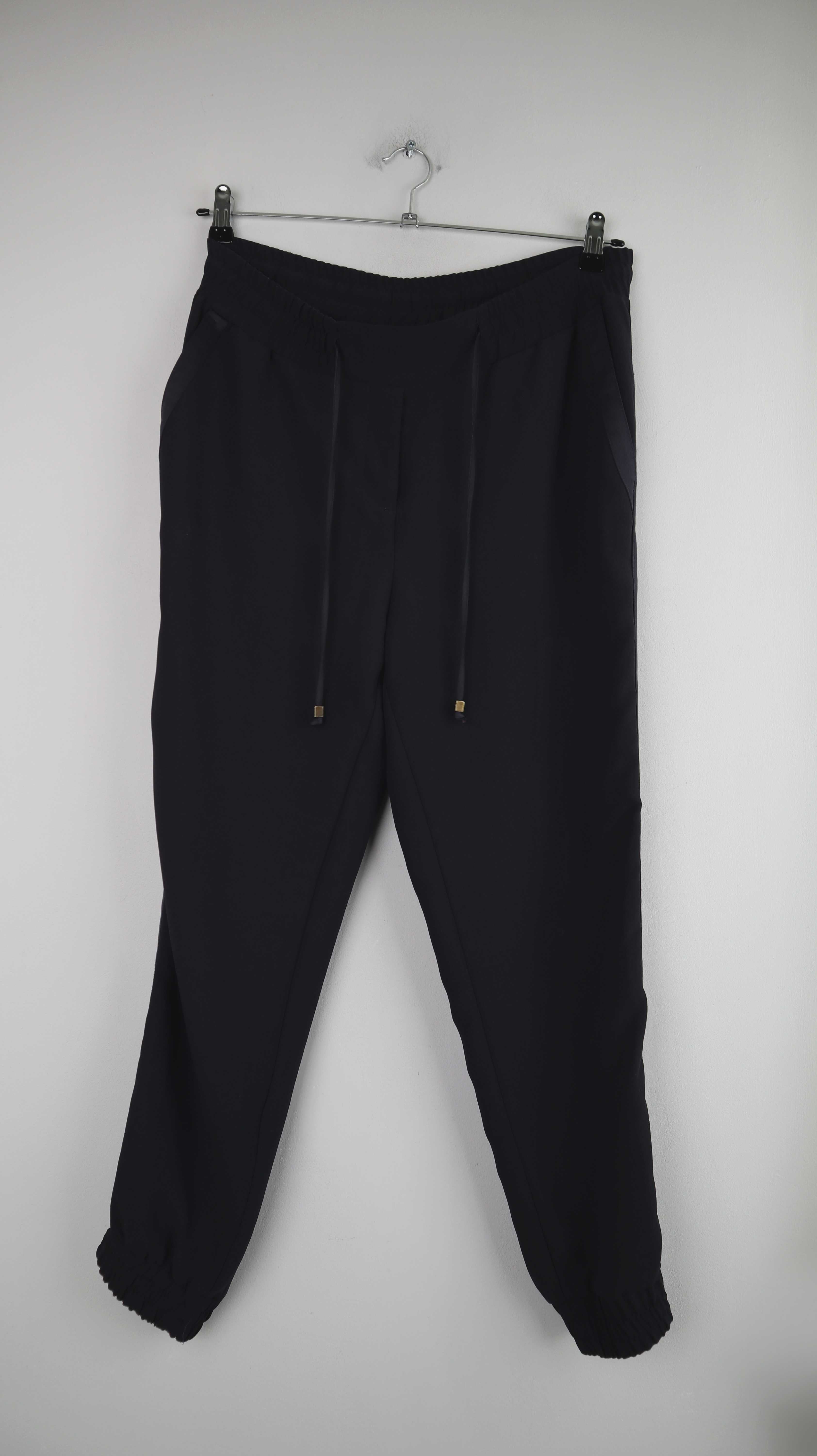 H&M Hose Blau 40 L Chino Stoffhose Dunkelblau