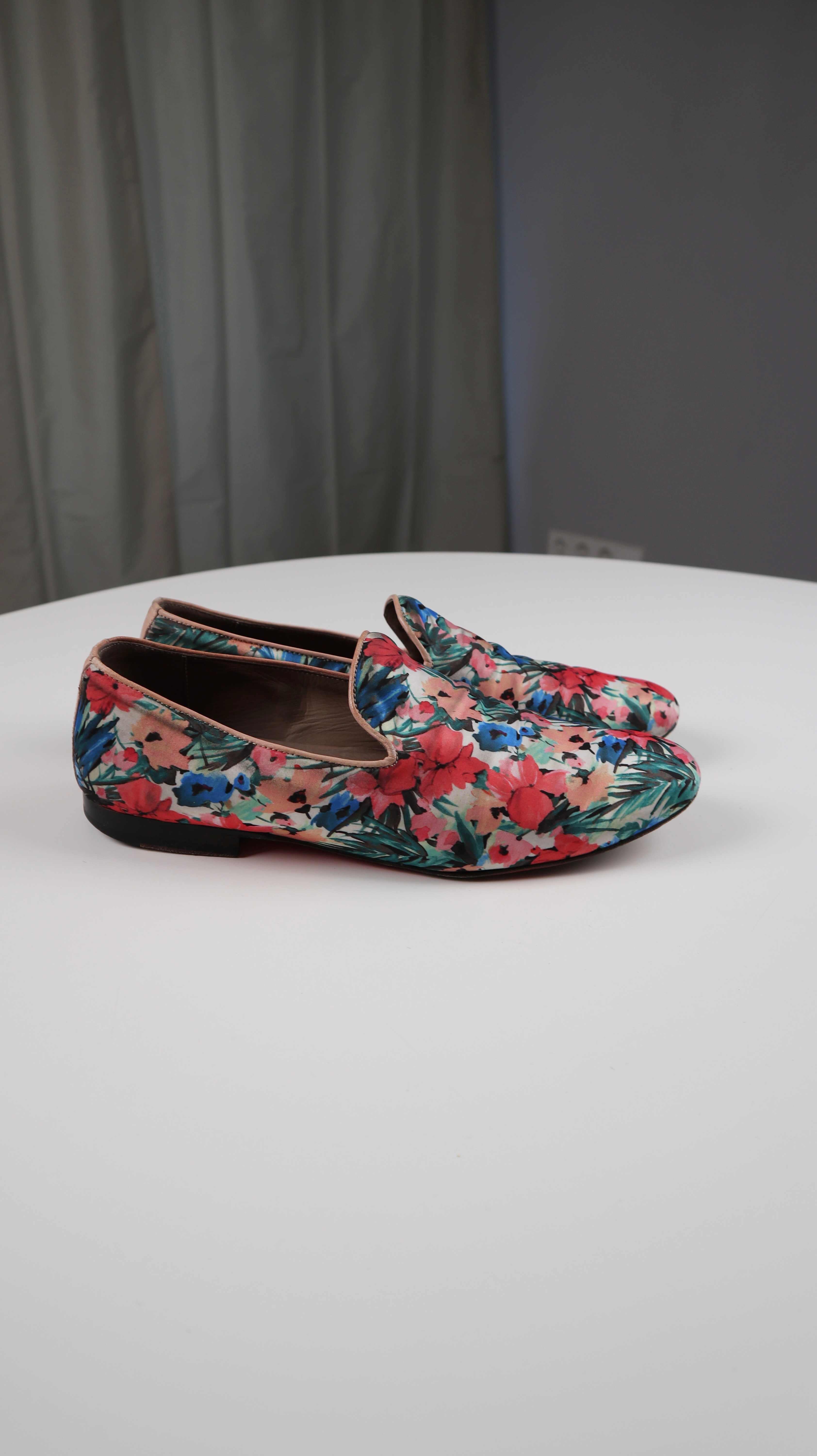 Communication Love Ballerinas 41 bunt Blumen Loafer Slipper