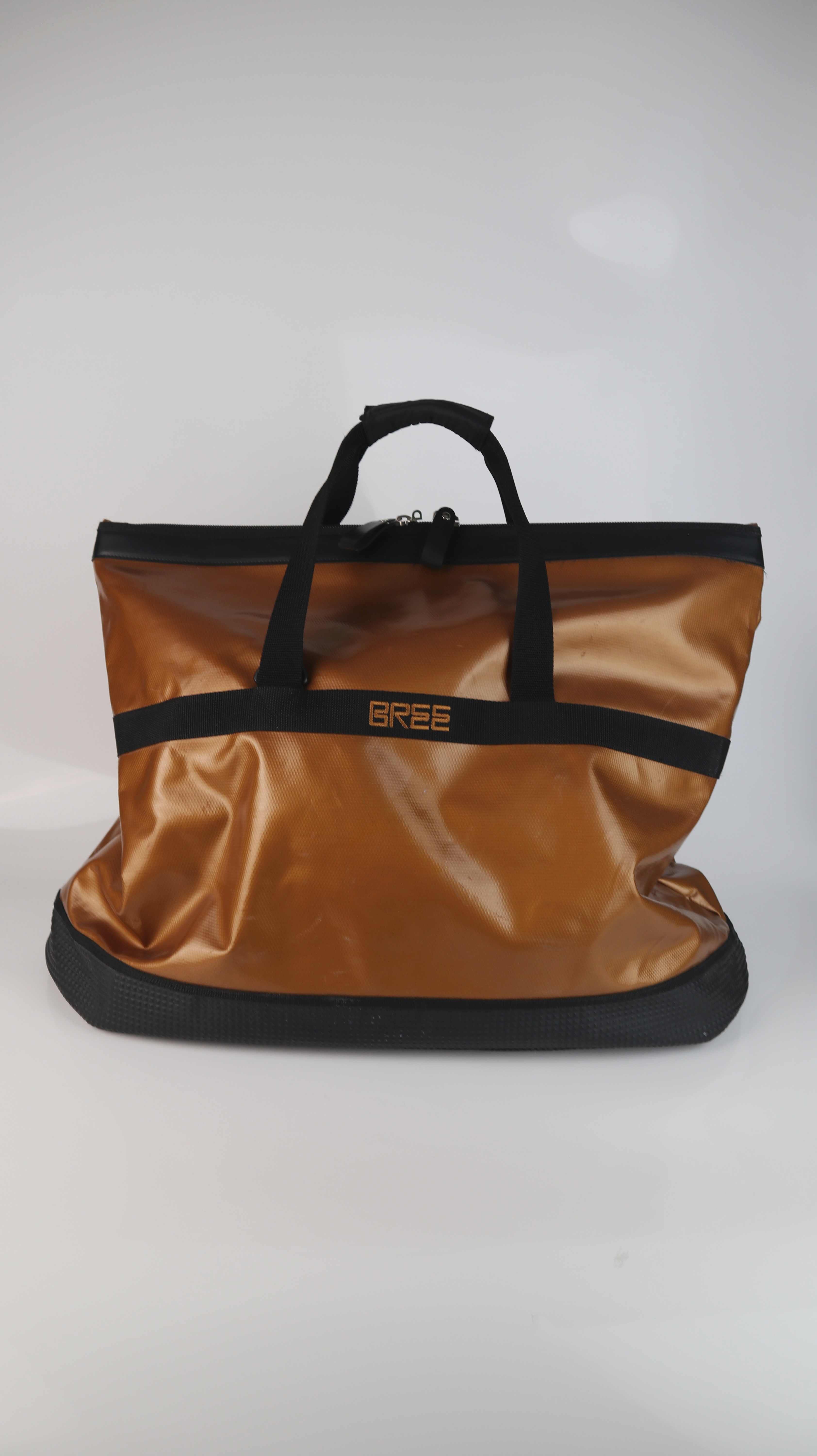 BREE Reisetasche Tasche Weekender Metallic Schwarz Braun LKW Plane