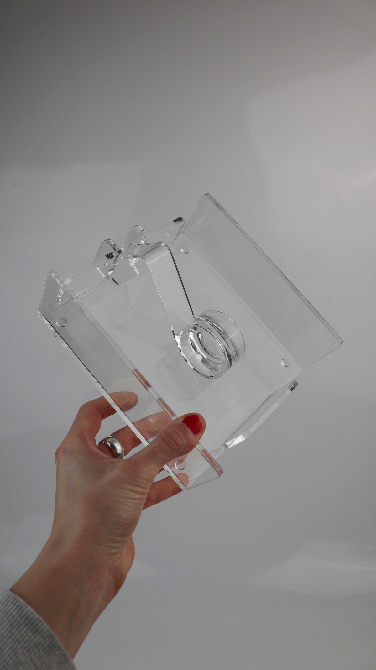 Serviettenhalter transparent Plexiglas Vintage Tischdekoration Acryl