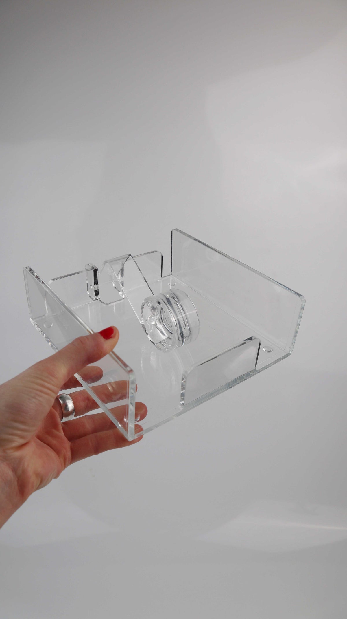 Serviettenhalter transparent Plexiglas Vintage Tischdekoration Acryl