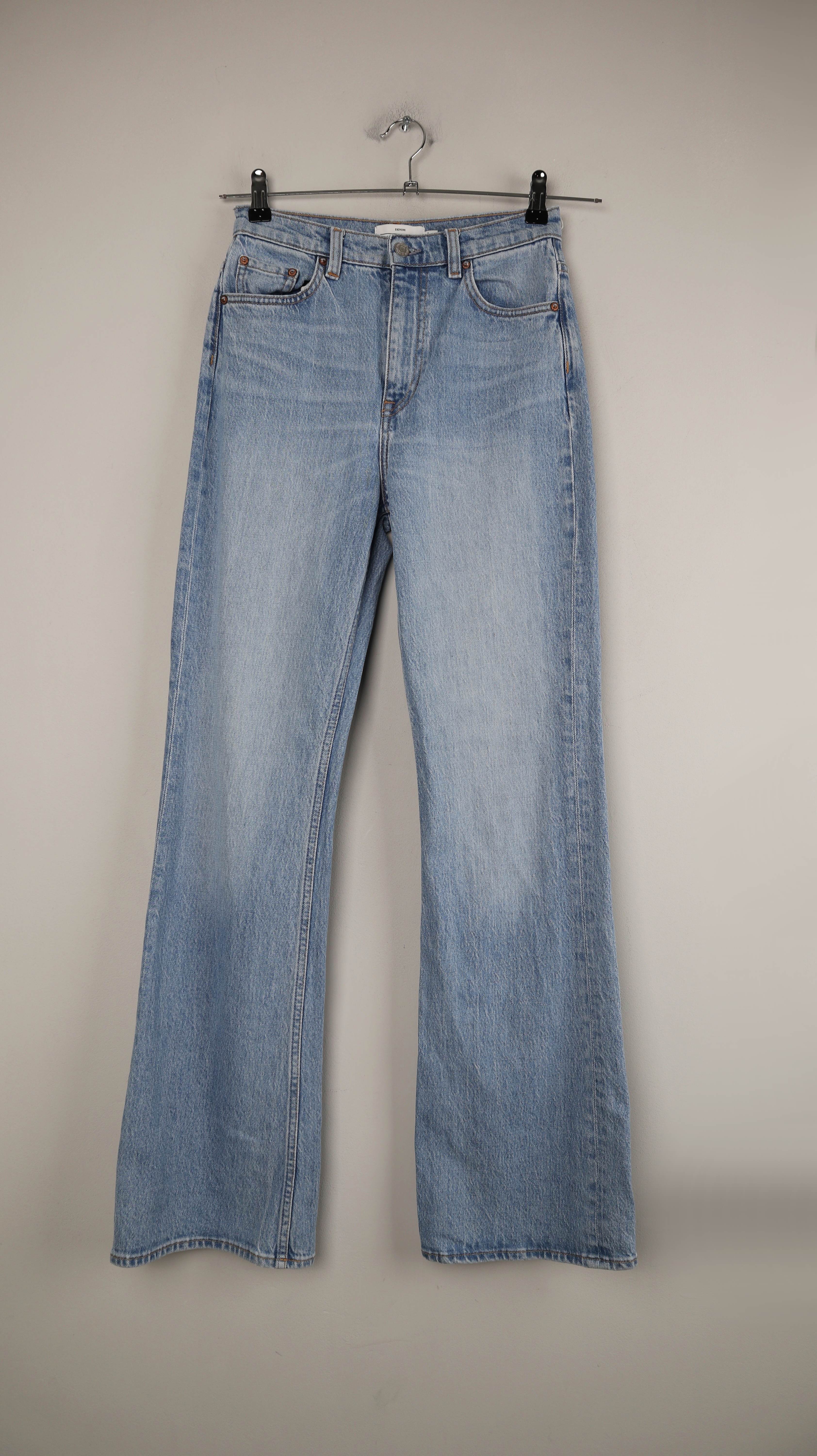 &other stories Jeans Hose denim blau 26 36 S washed hellblau flared