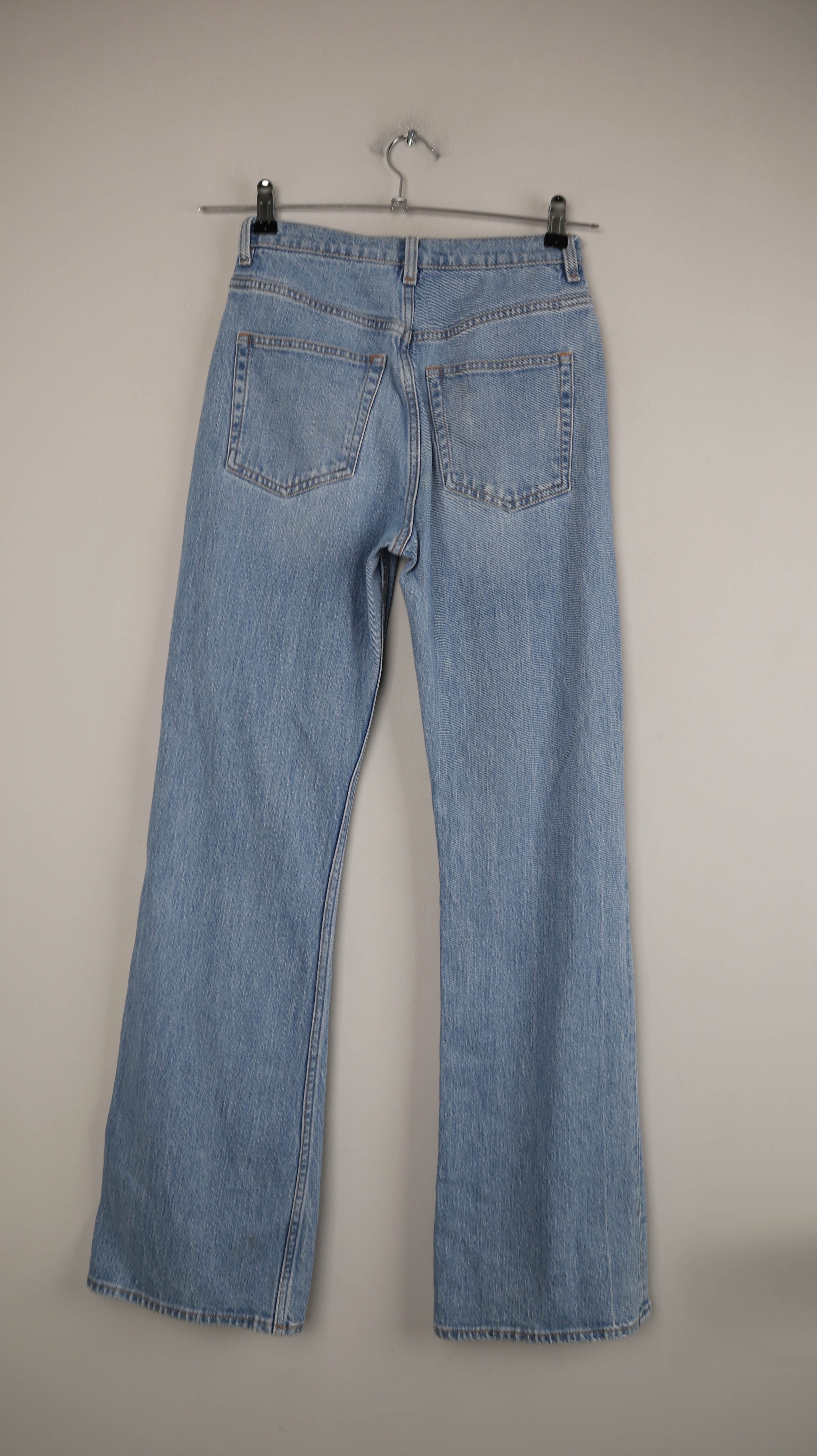 &other stories Jeans Hose denim blau 26 36 S washed hellblau flared
