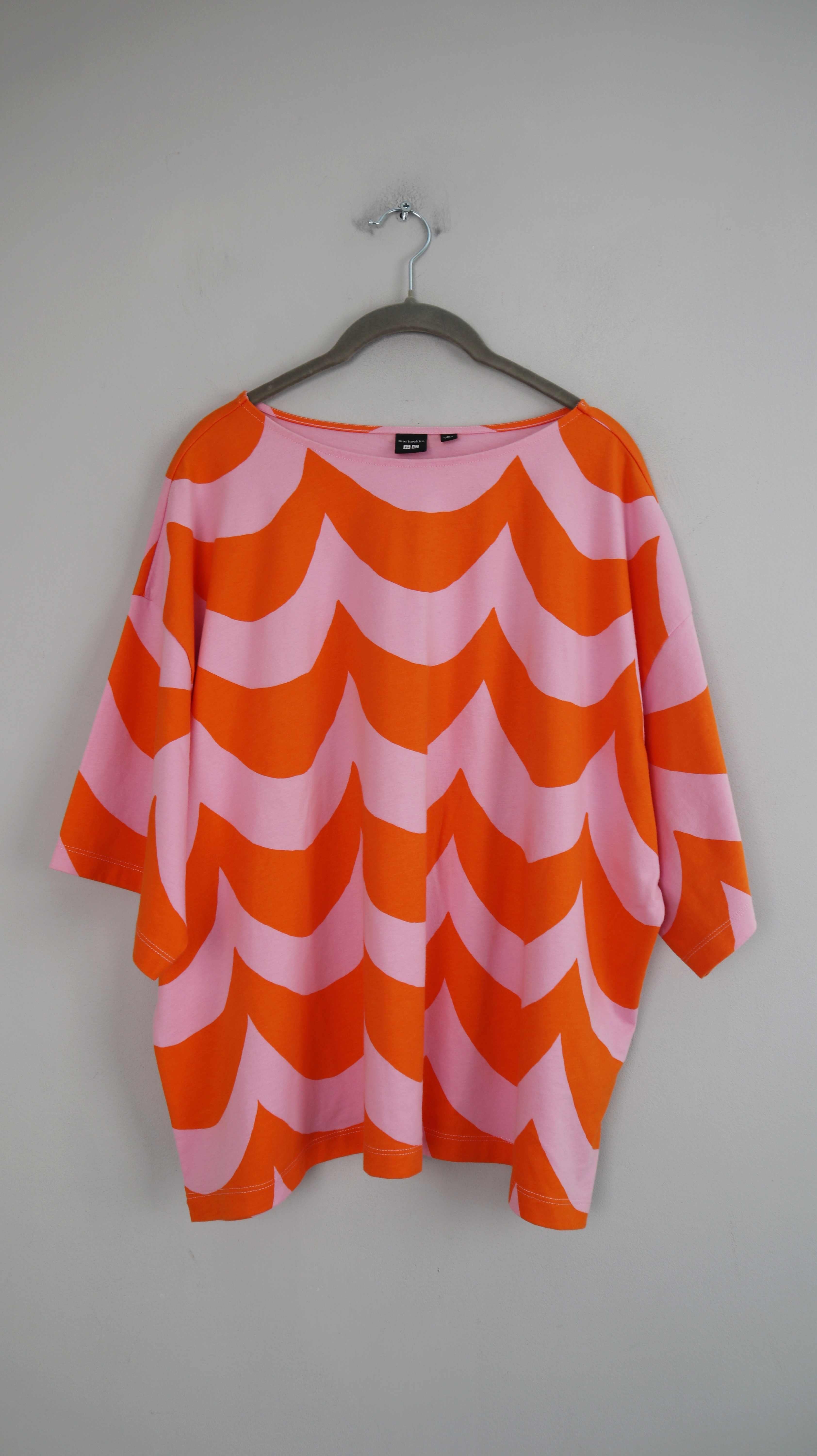 Marimekko x Uniqlo Shirt Oberteil Pink Rosa XL T-Shirt