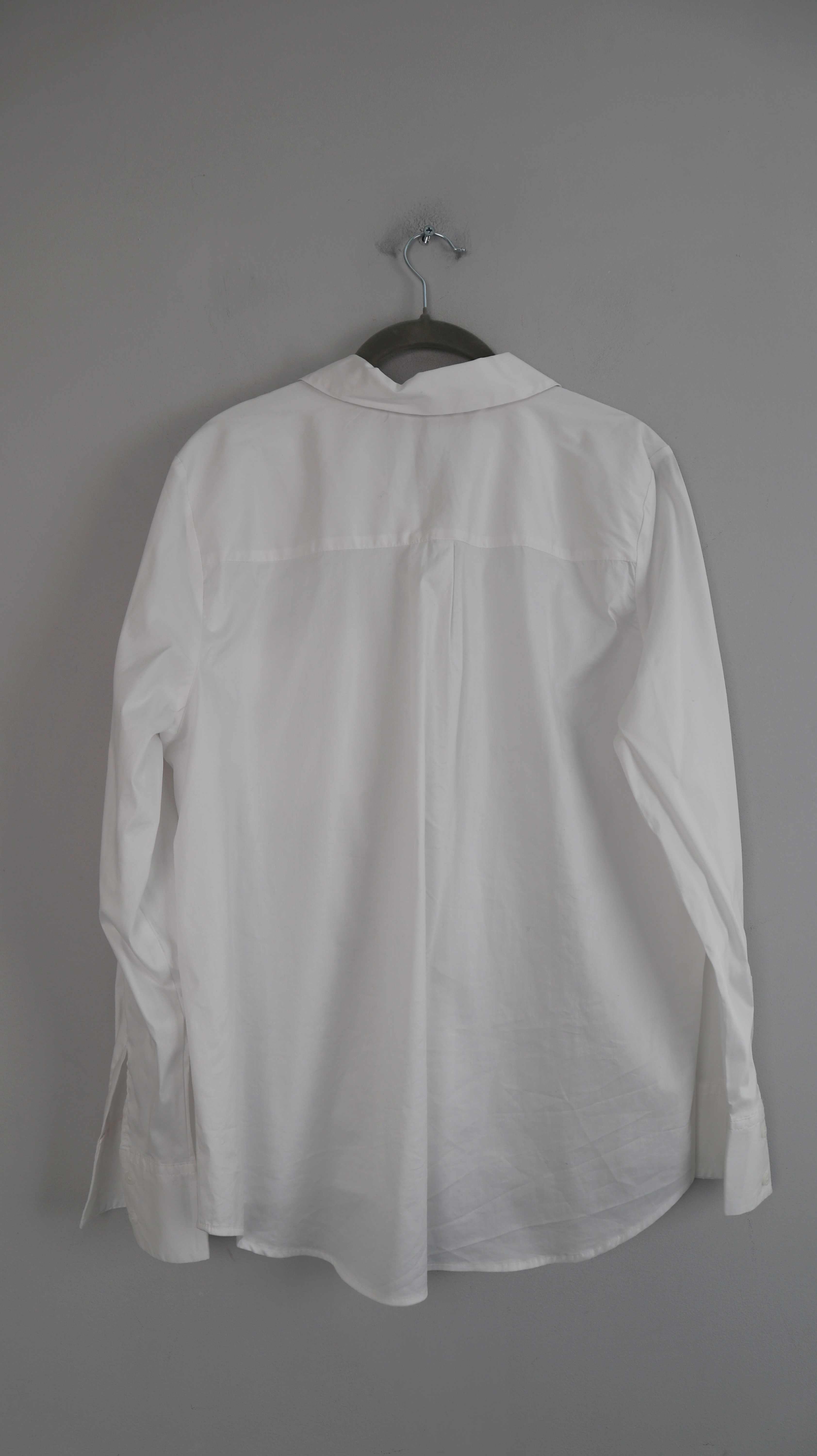 Closed Bluse weiß Hemd Shirt Oberteil 38 M basic einfarbig Langarm