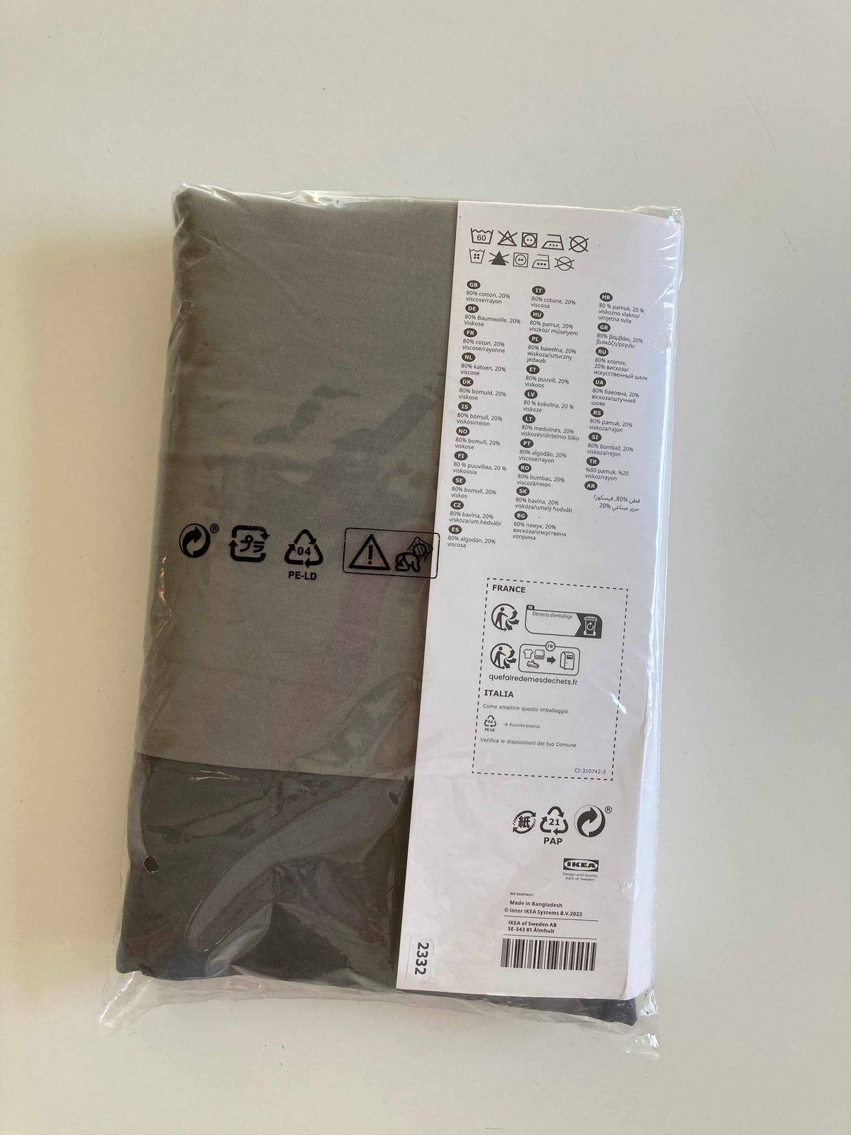 Strandtall Bettwäsche Grau Ikea neu 140 x 200 80 x 80 Bettbezug – Handpicked pieces