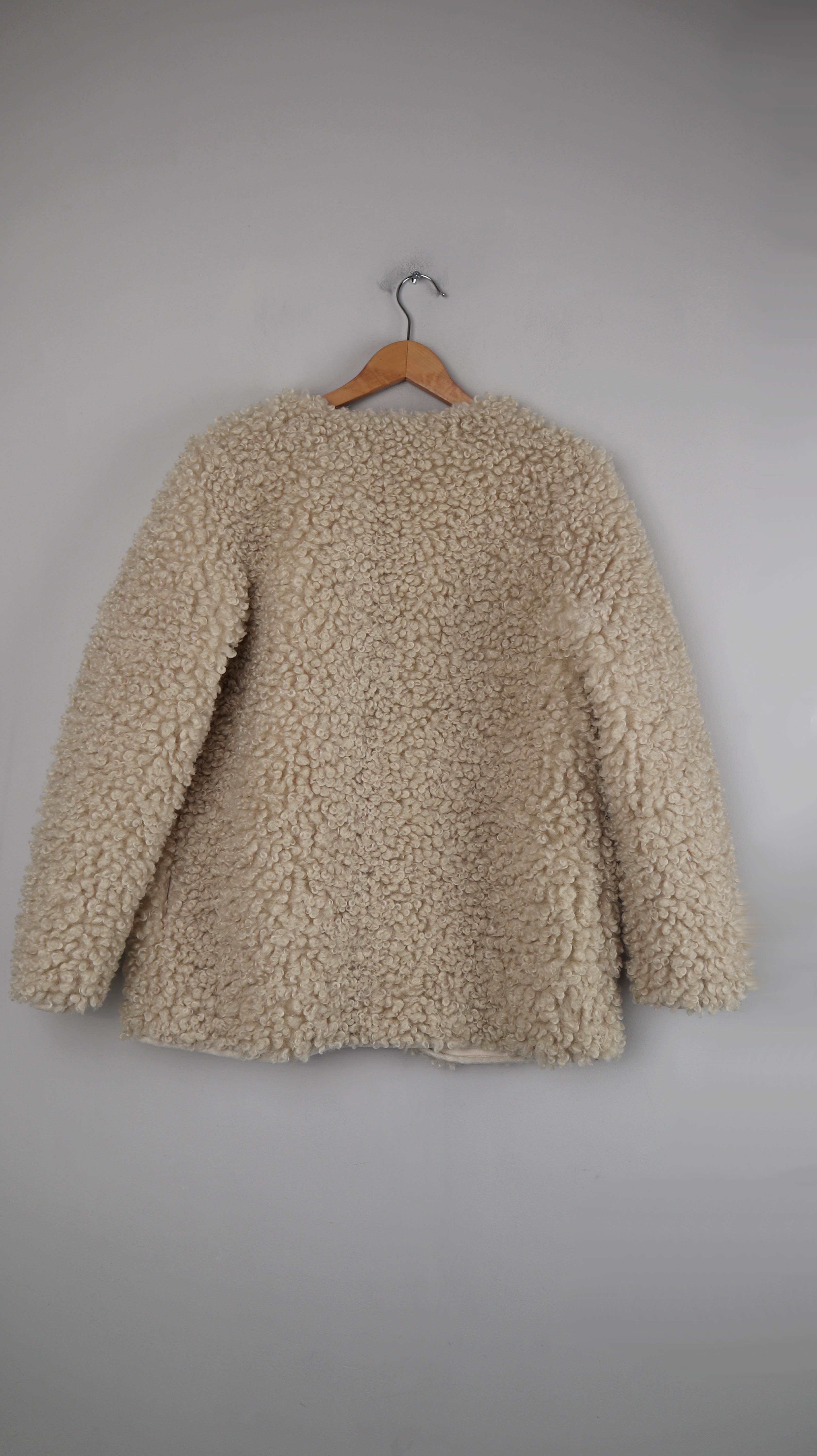 Josephine & Co Jacke Teddyjacke Mantel 36 S Caban Creme Beige