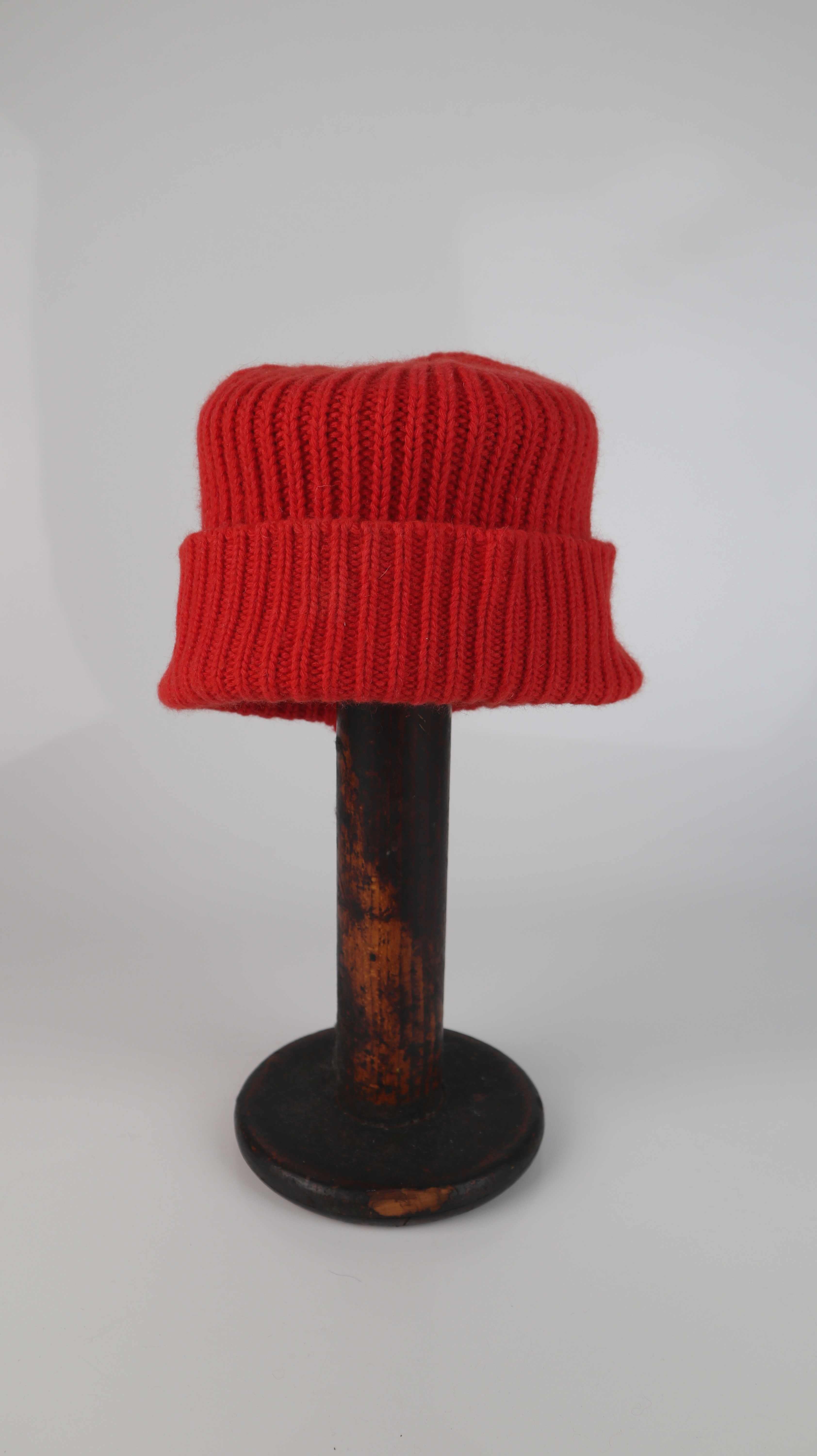 Maison Scotch Mütze Beanie rot Wollmütze Strickmütze Angora Wolle