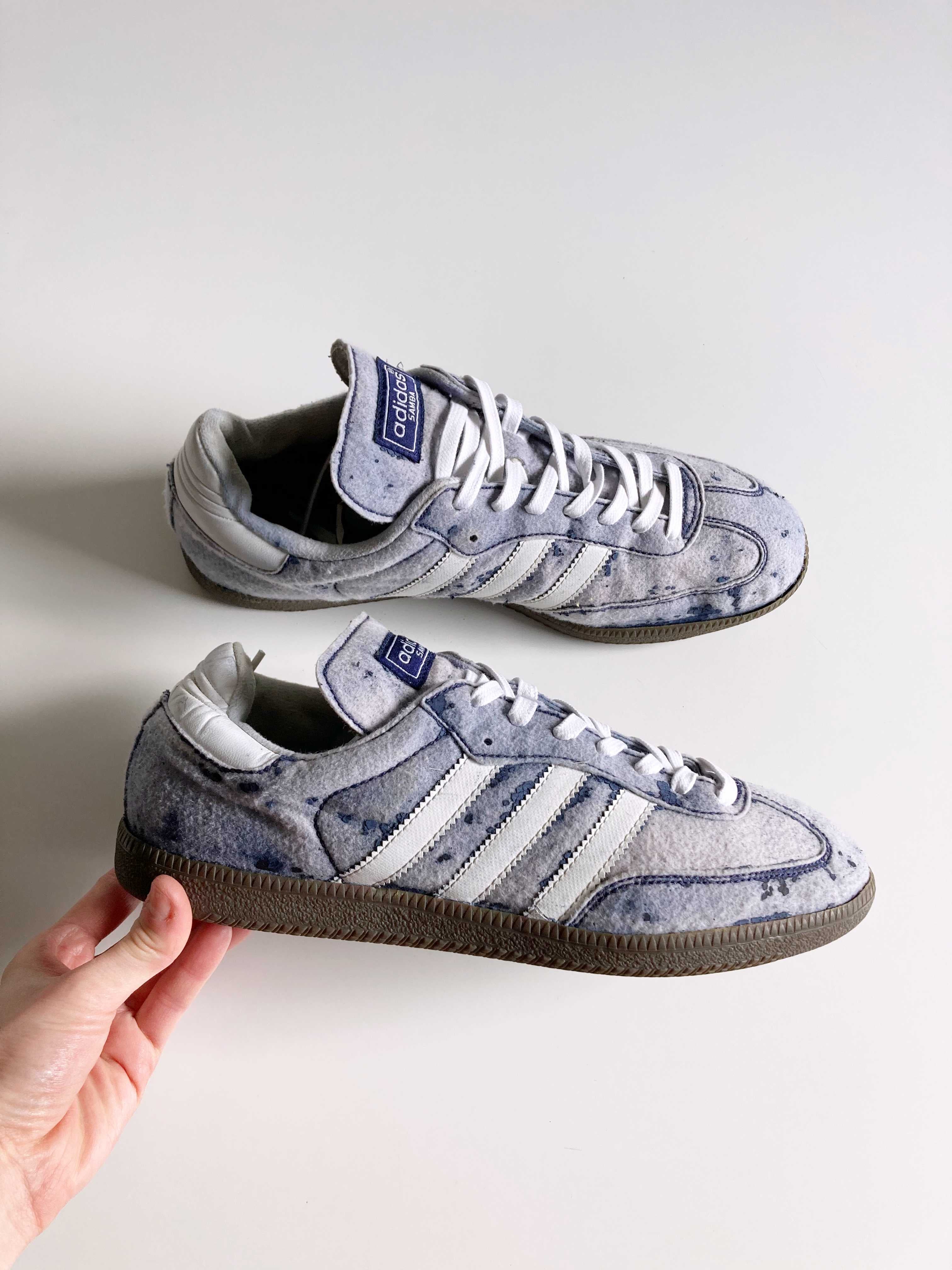 Adidas Samba Sneaker Blau Vintage 45 1/3 used Turnschuhe