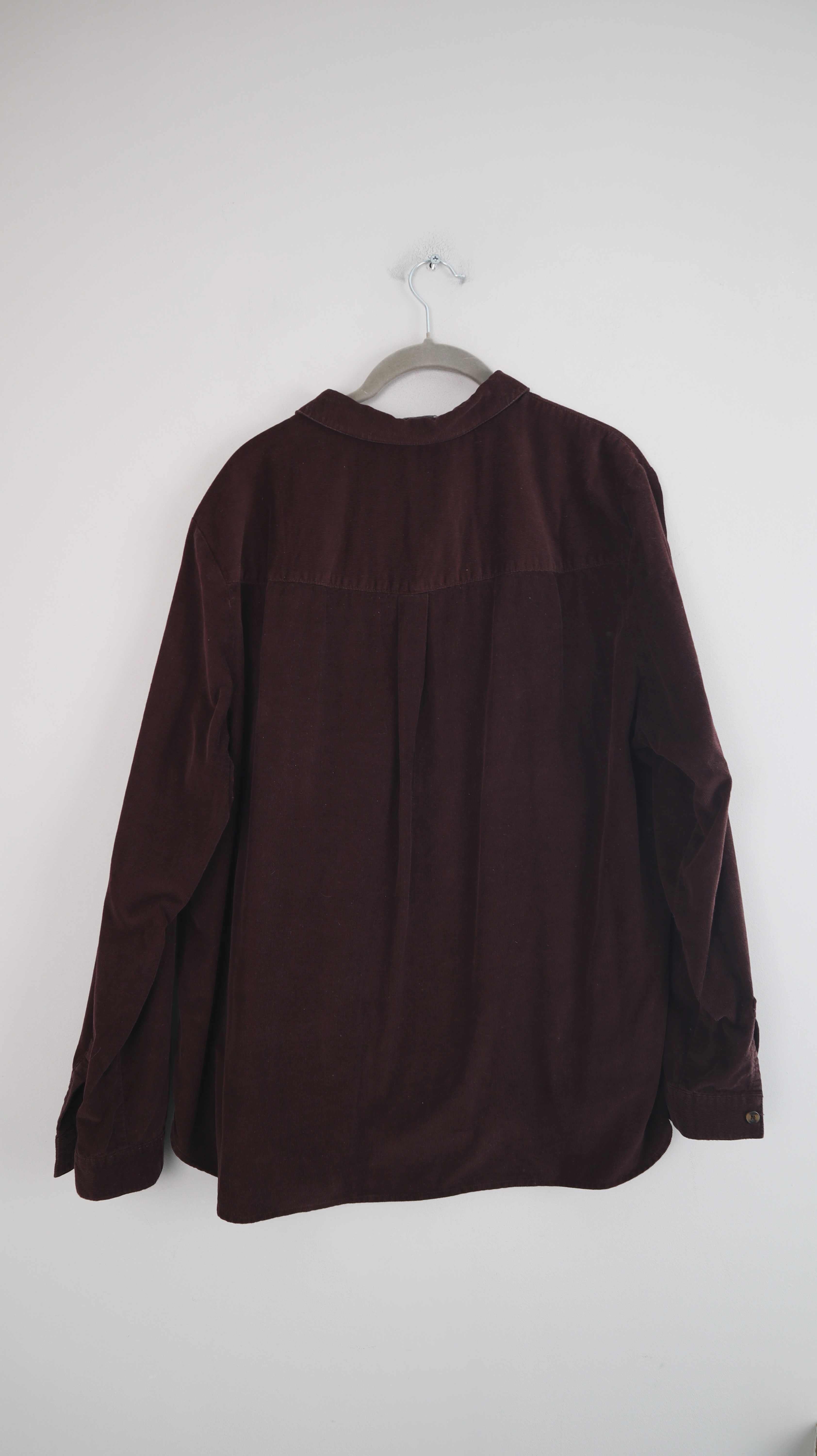 Cecil Hemd Cord Cordhemd Dunkelrot Bordeaux XL Shirt Oberteil