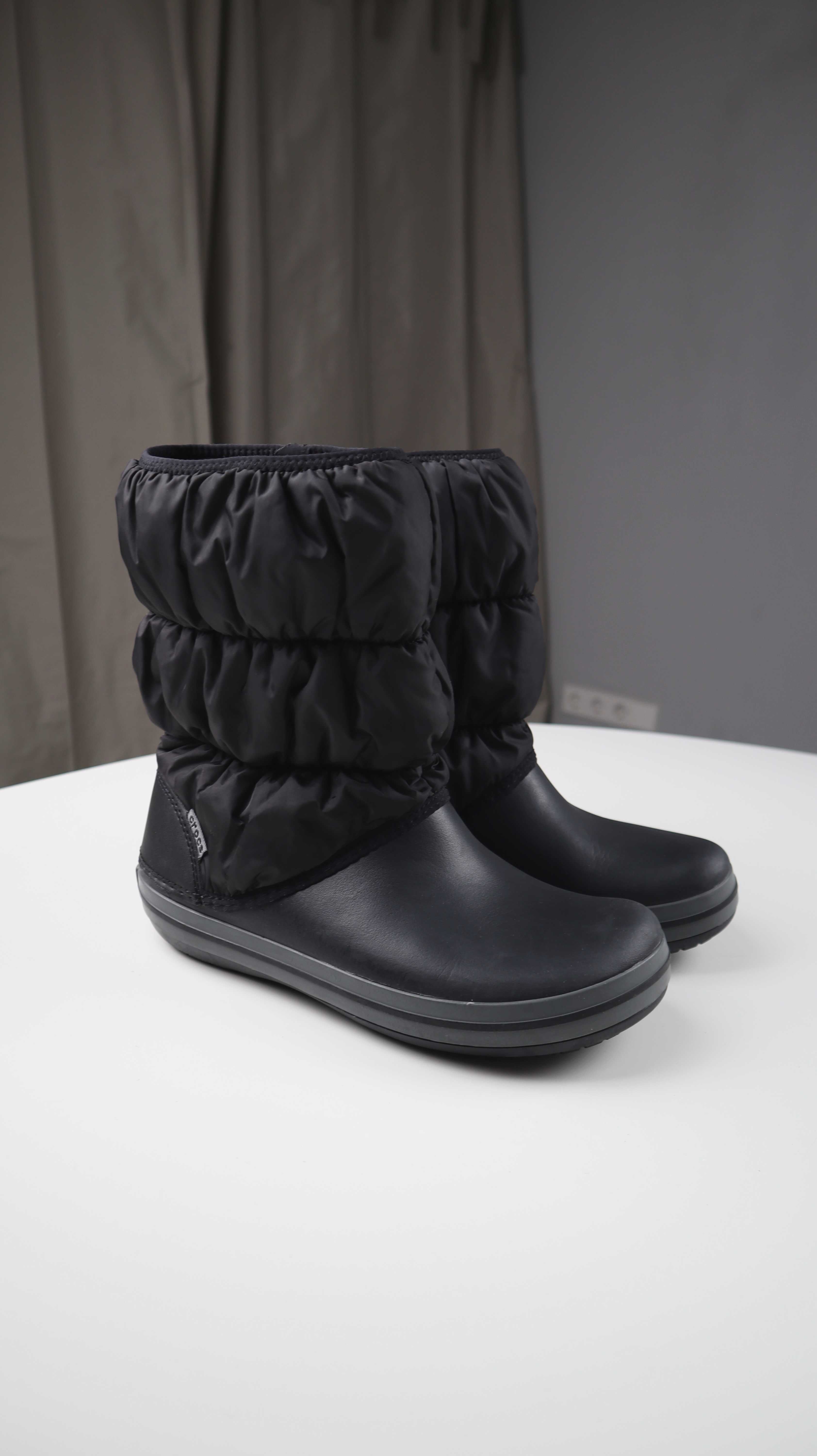 Crocs W9 Gummistiefel schwarz Regenstiefel Stiefel Stiefeletten 39