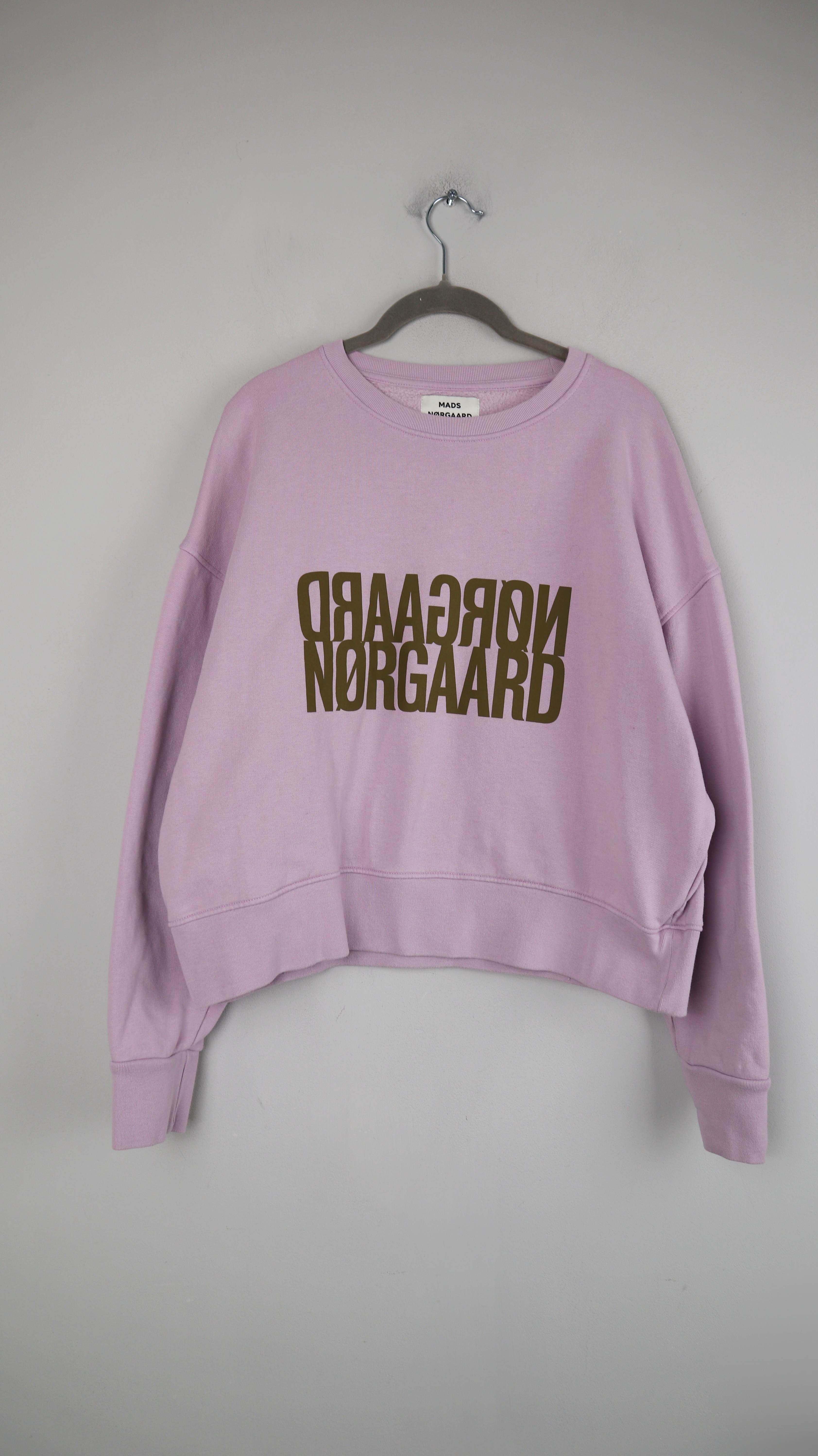 Mads Nørgaard Pullover Sweater Lila Flieder 40 L basic