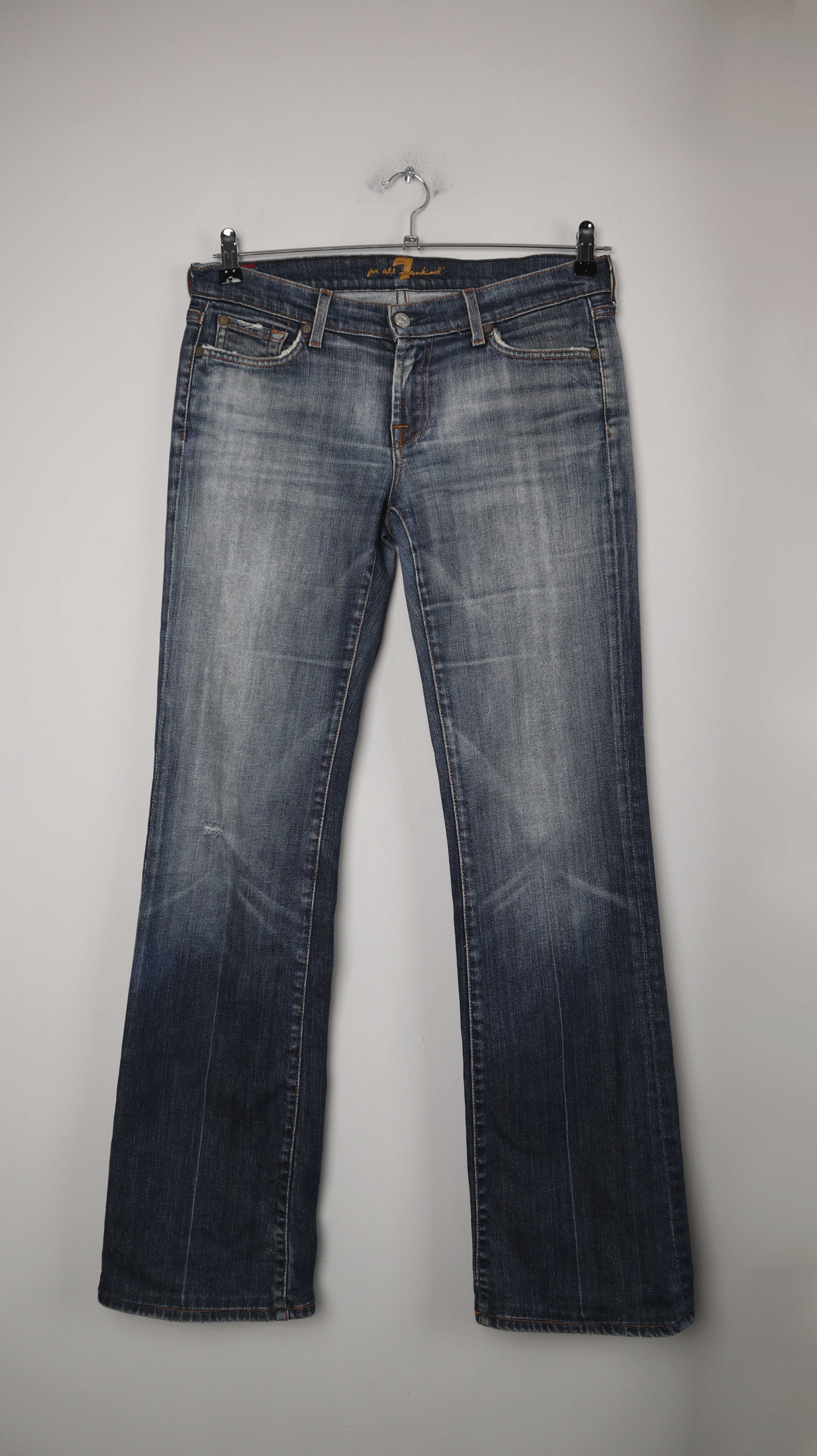 7 for all man kids Hose Jeans blau denim washed 40 L 30 straight leg