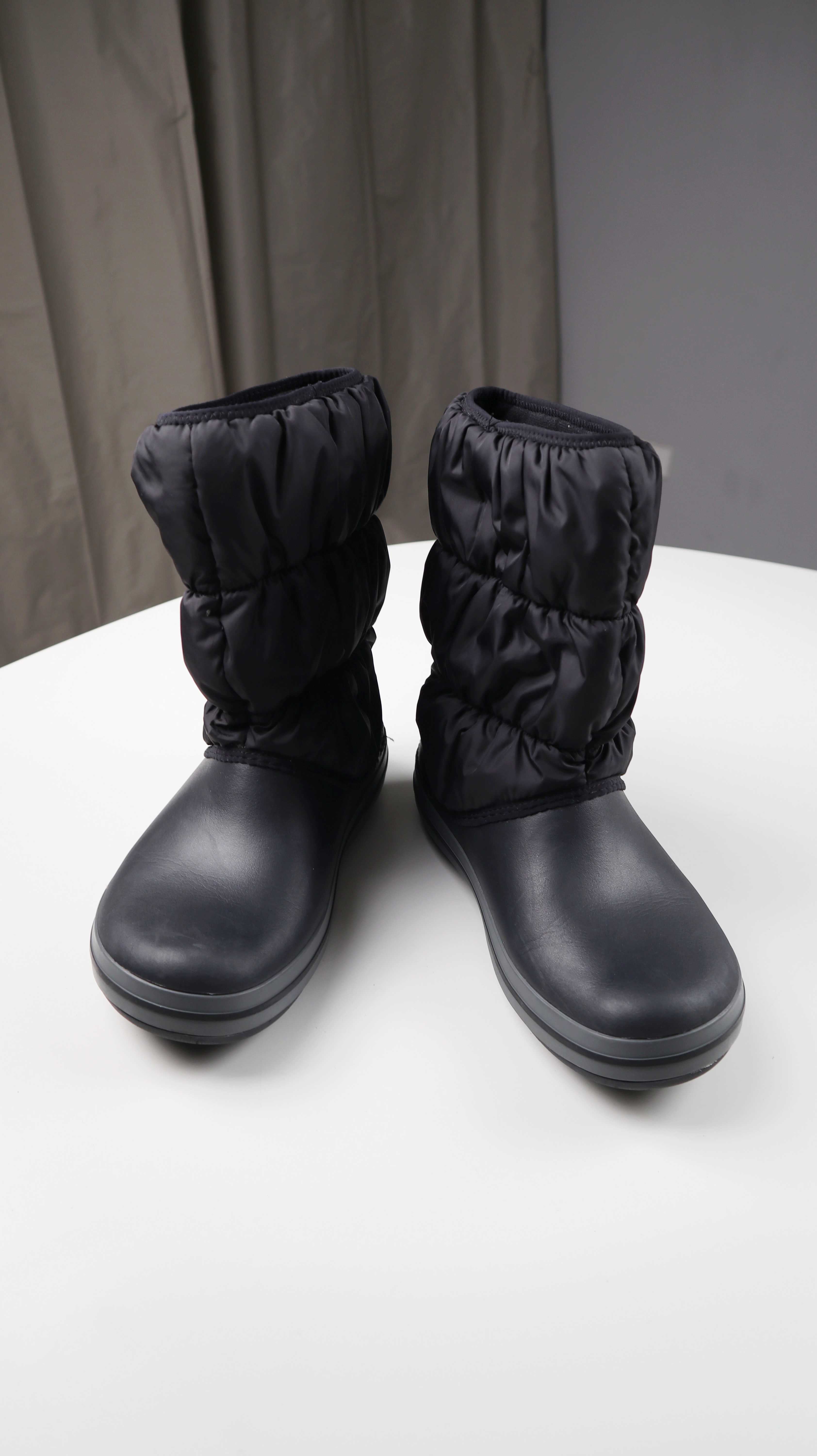 Crocs W9 Gummistiefel schwarz Regenstiefel Stiefel Stiefeletten 39