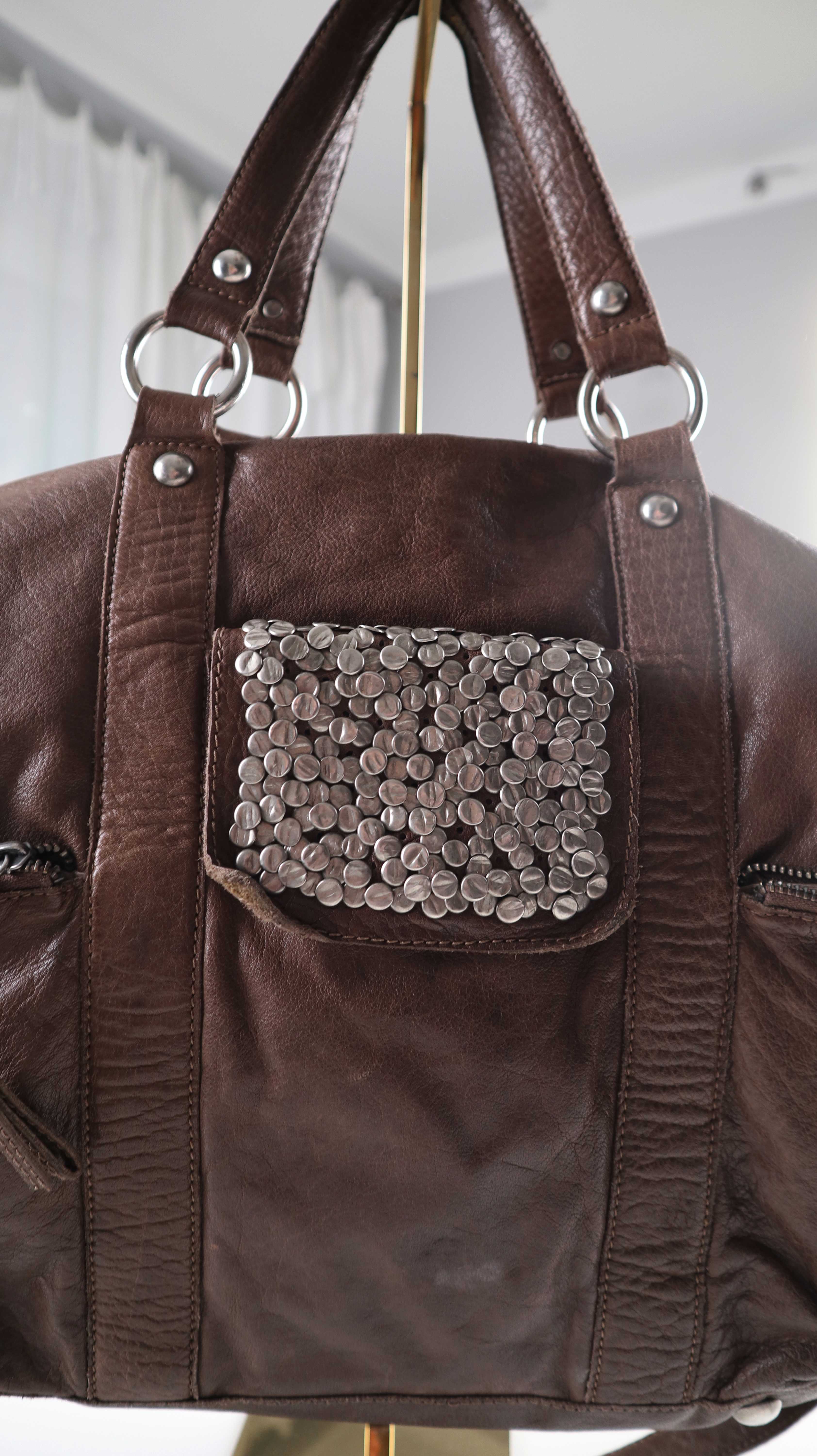 Markberg Tasche Ledertasche Shopper Schultertasche braun Umhängetasche