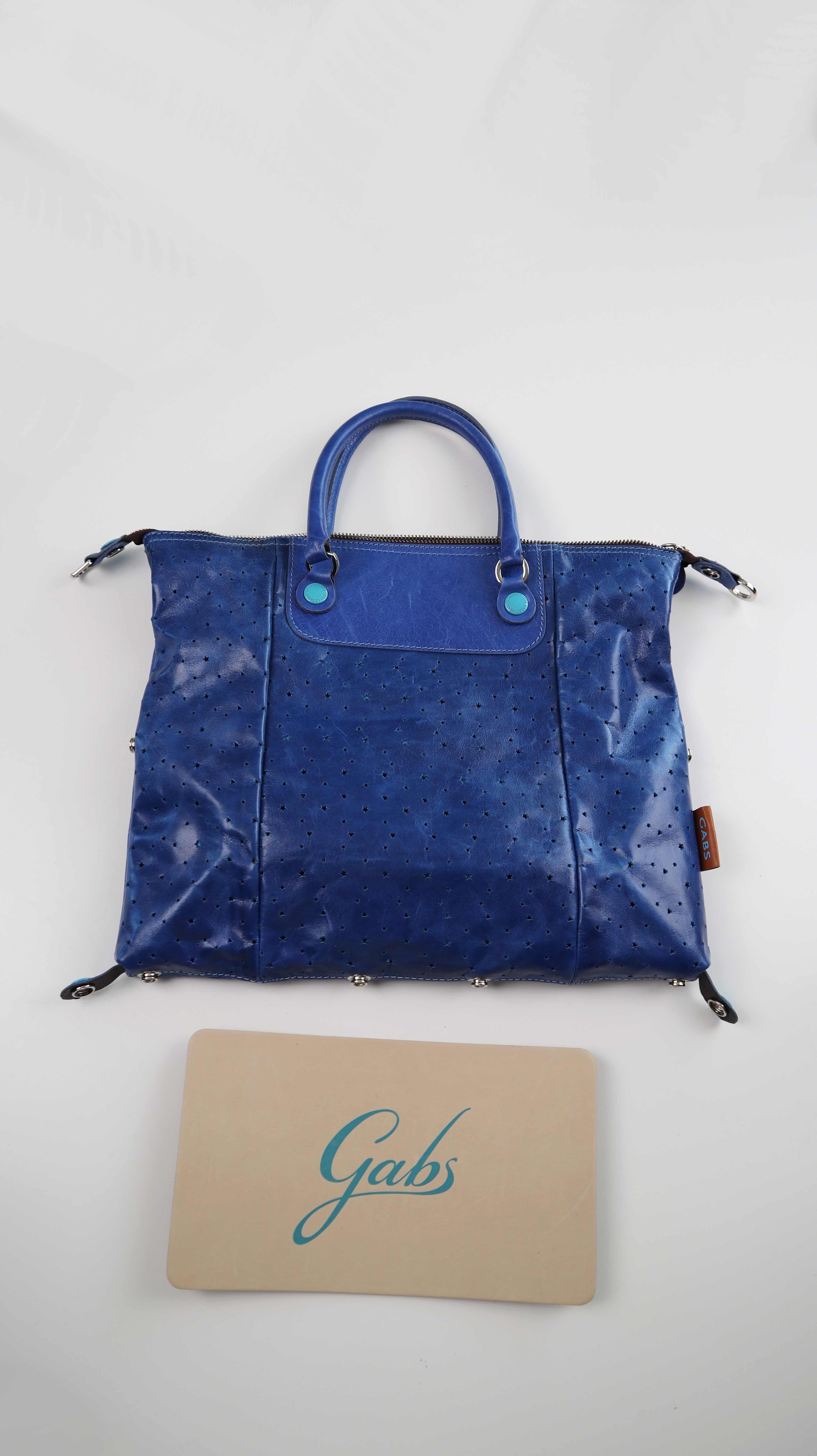 Gabs Tasche Blau Ledertasche Henkeltasche G3 tote bag