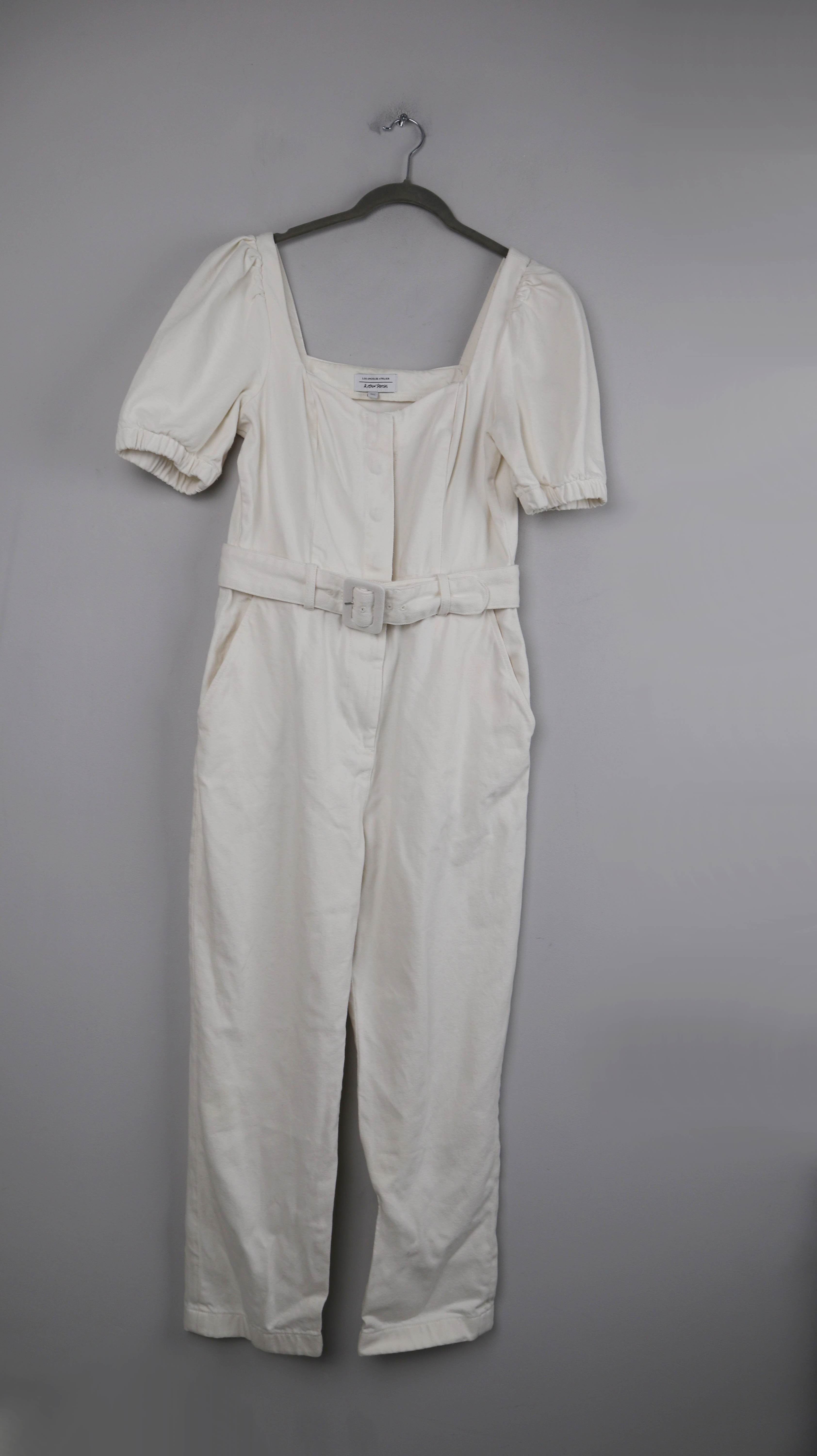 &other stories Overall Einteiler 40 L weiß Creme Ganzkörperanzug