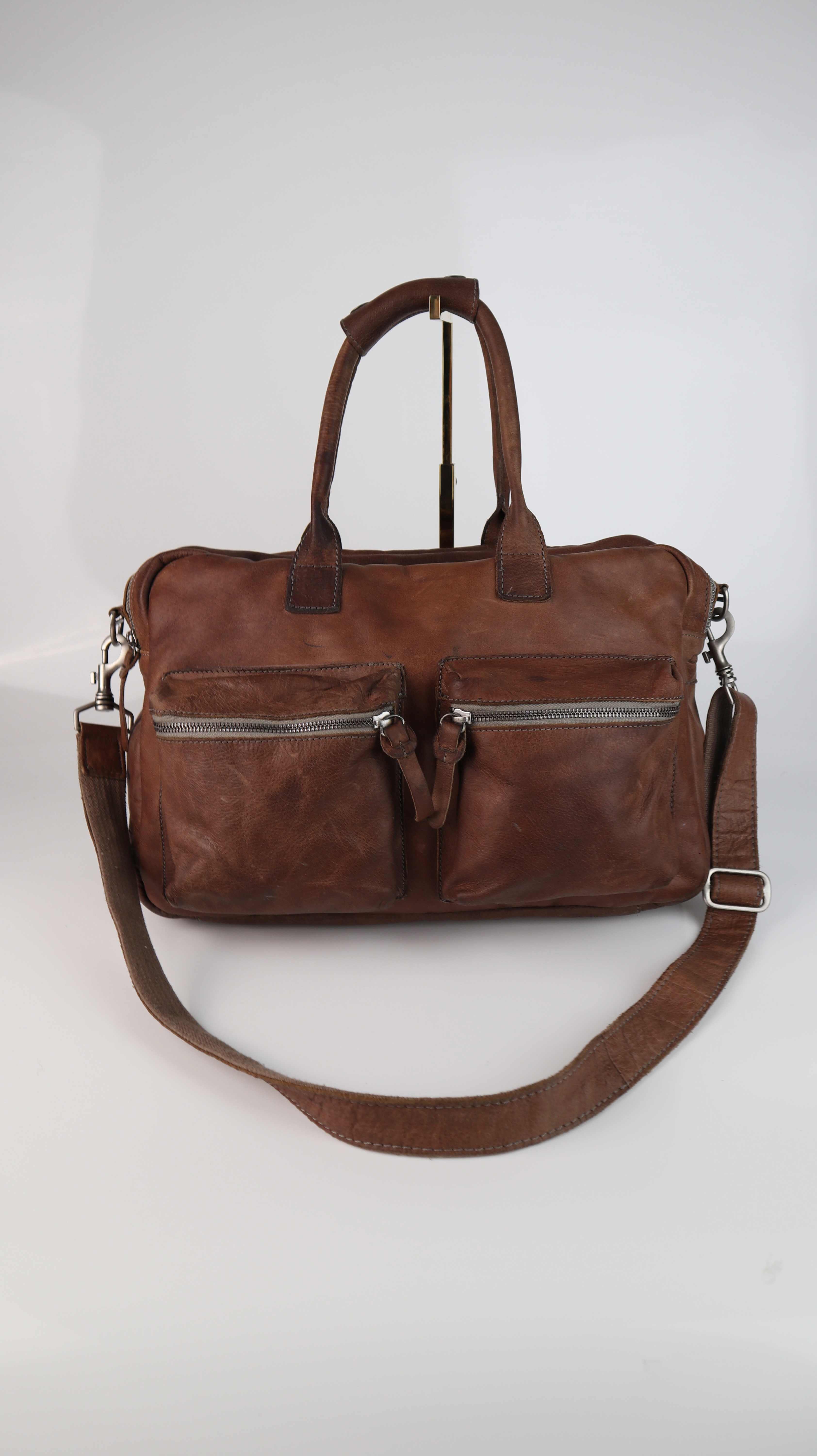 Cowboysbag Tasche Umhängetasche braun Ledertasche Leder Aktentasche