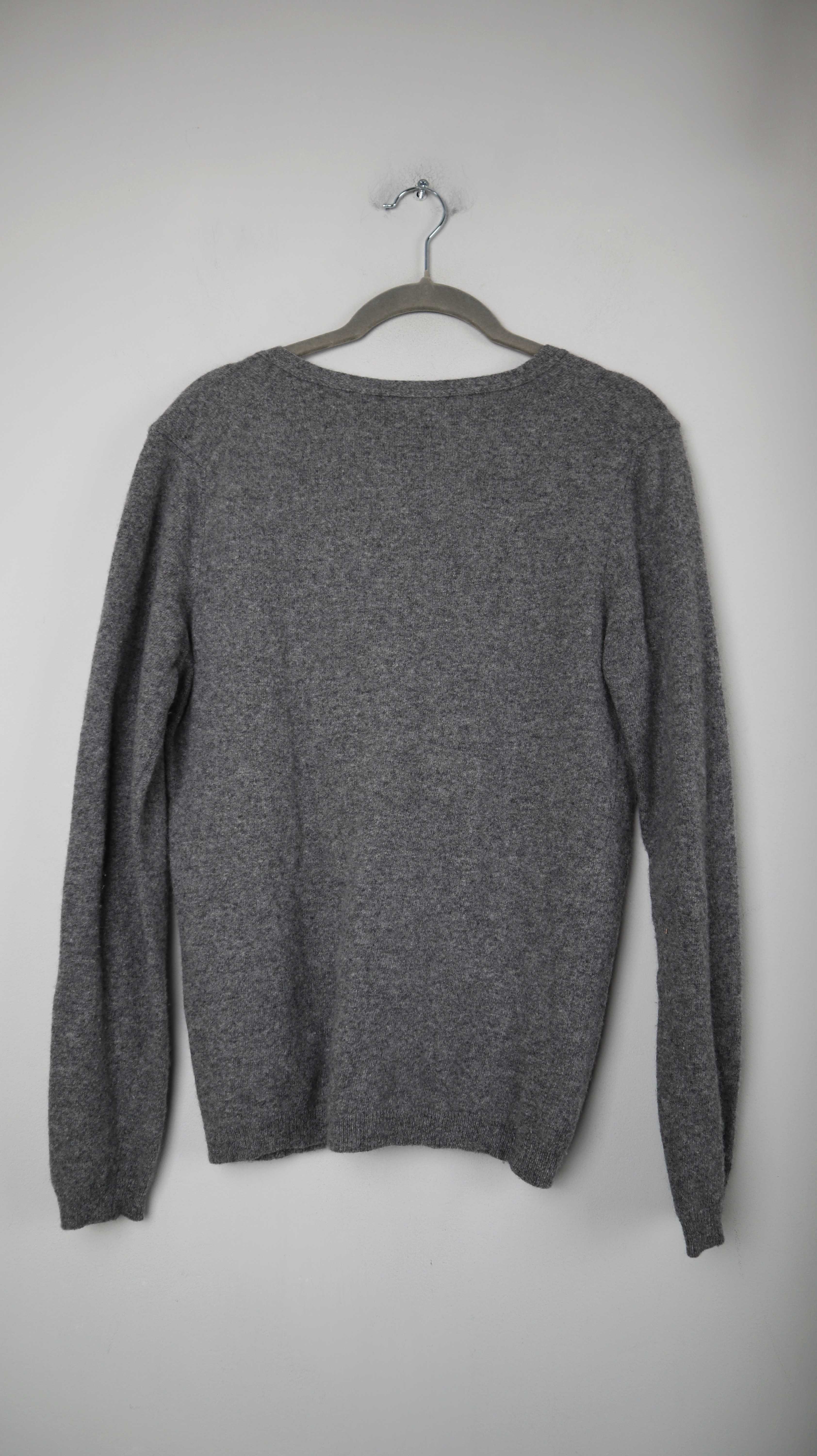 United Colors of Benetton Cardigan Grau Wolle Strickjacke 38 M Wollstrickjacke
