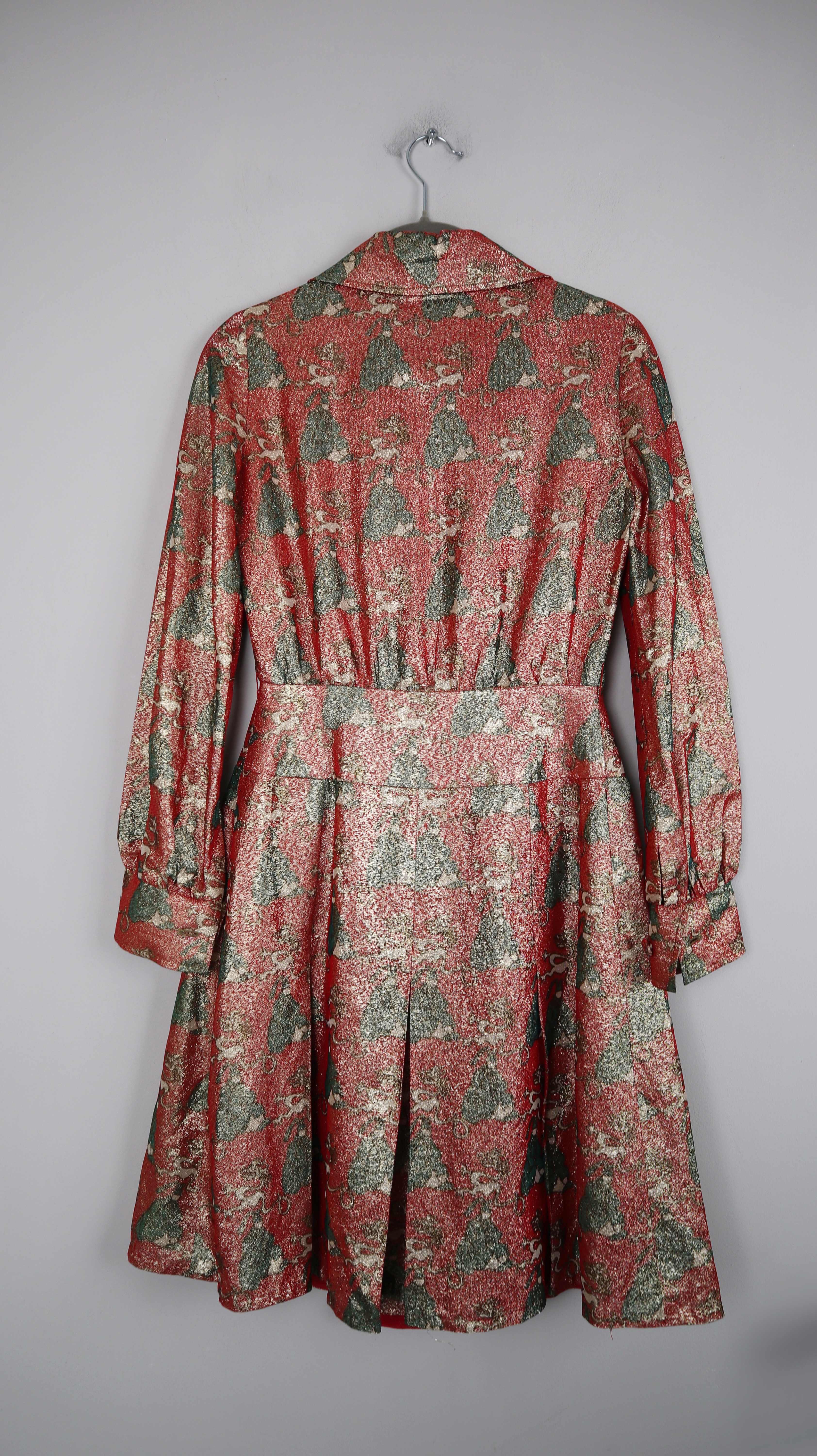 True Vintage Kleid Midi Midikleid 36 S Glitzer Gibo made in Italy