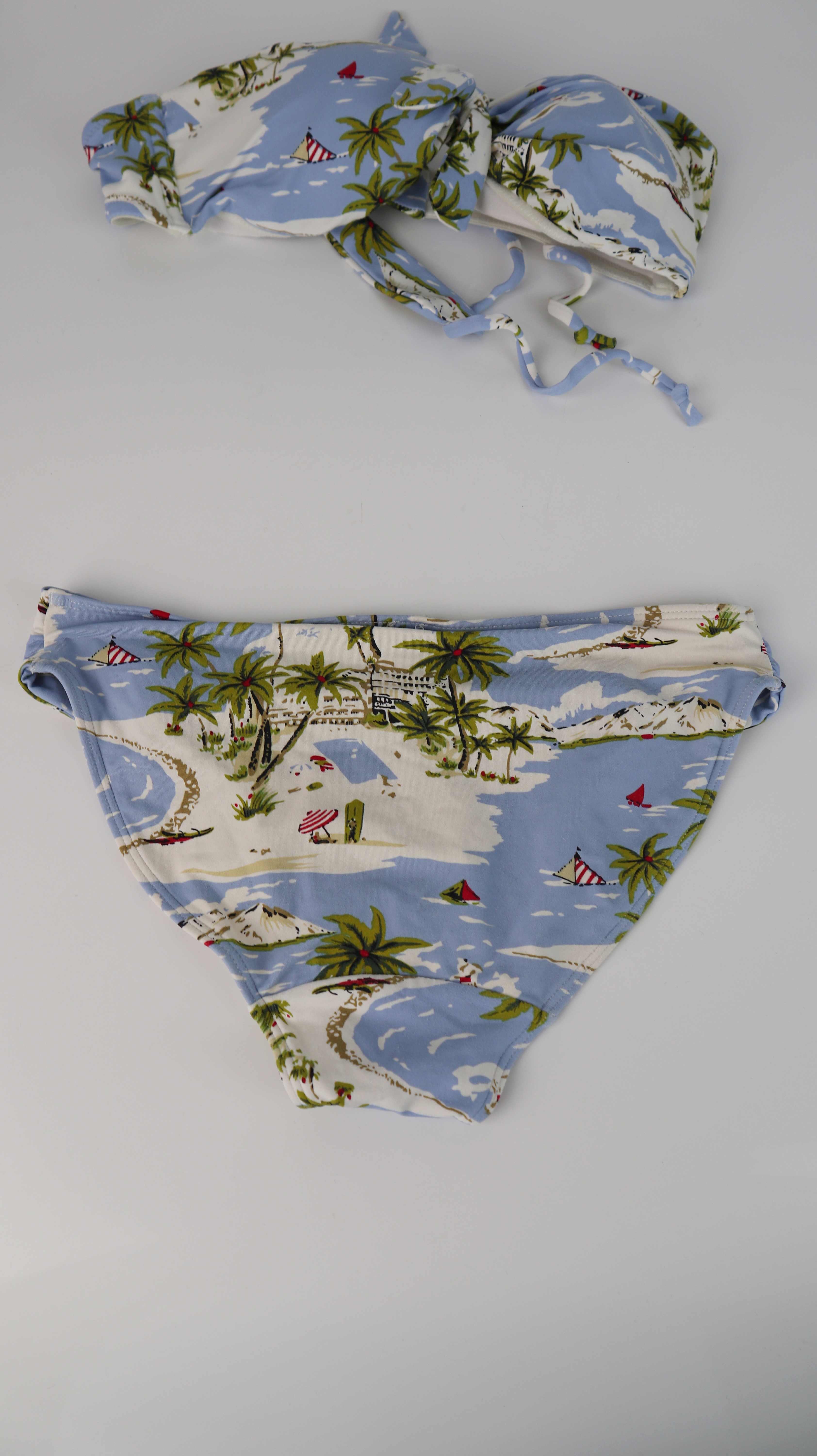 Bikini blau 36 S 75 A Neckholder Hellblau Set