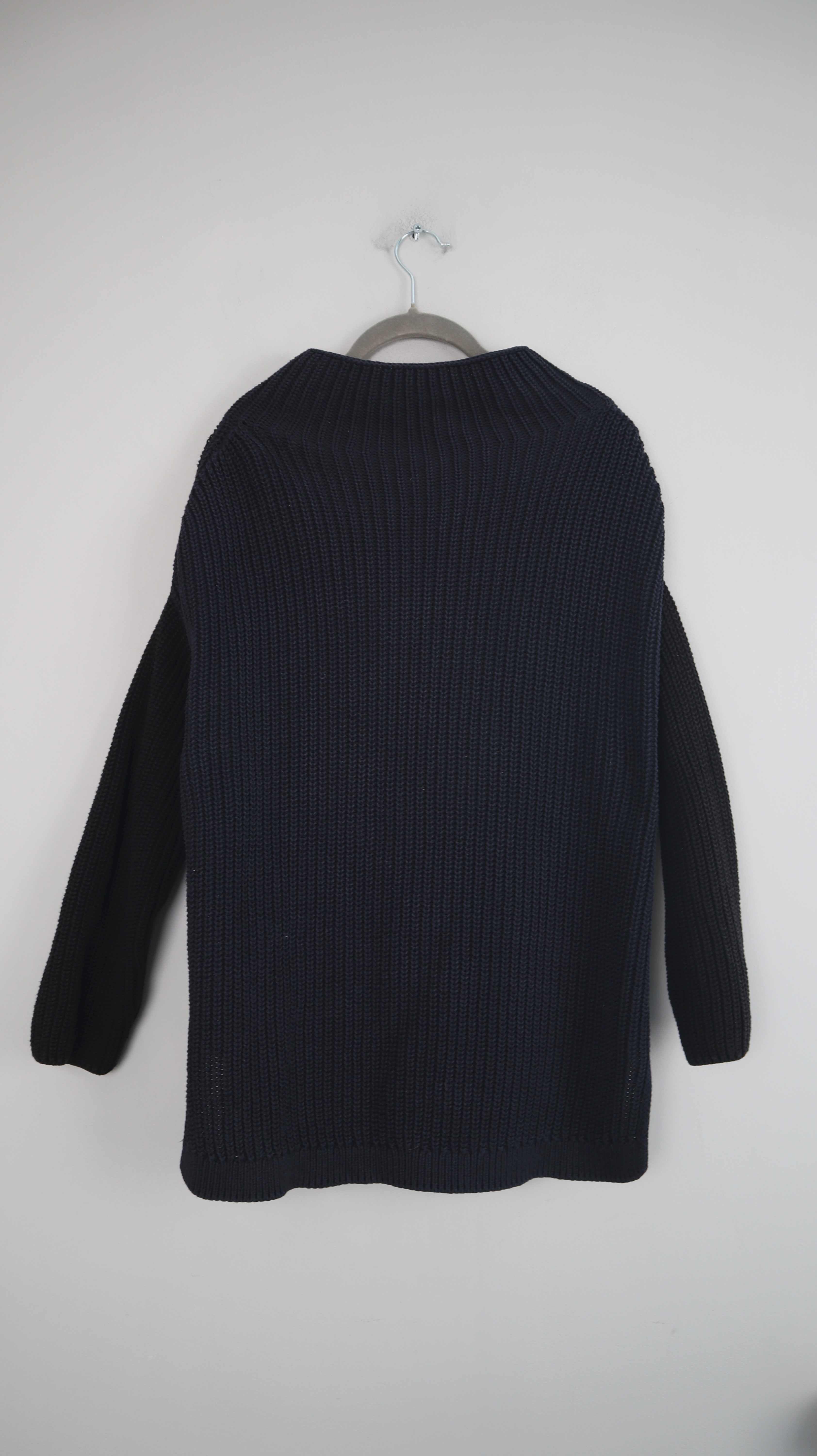 Marc O'Polo Pullover schwarz blau 38 M gestrickt Strickpullover