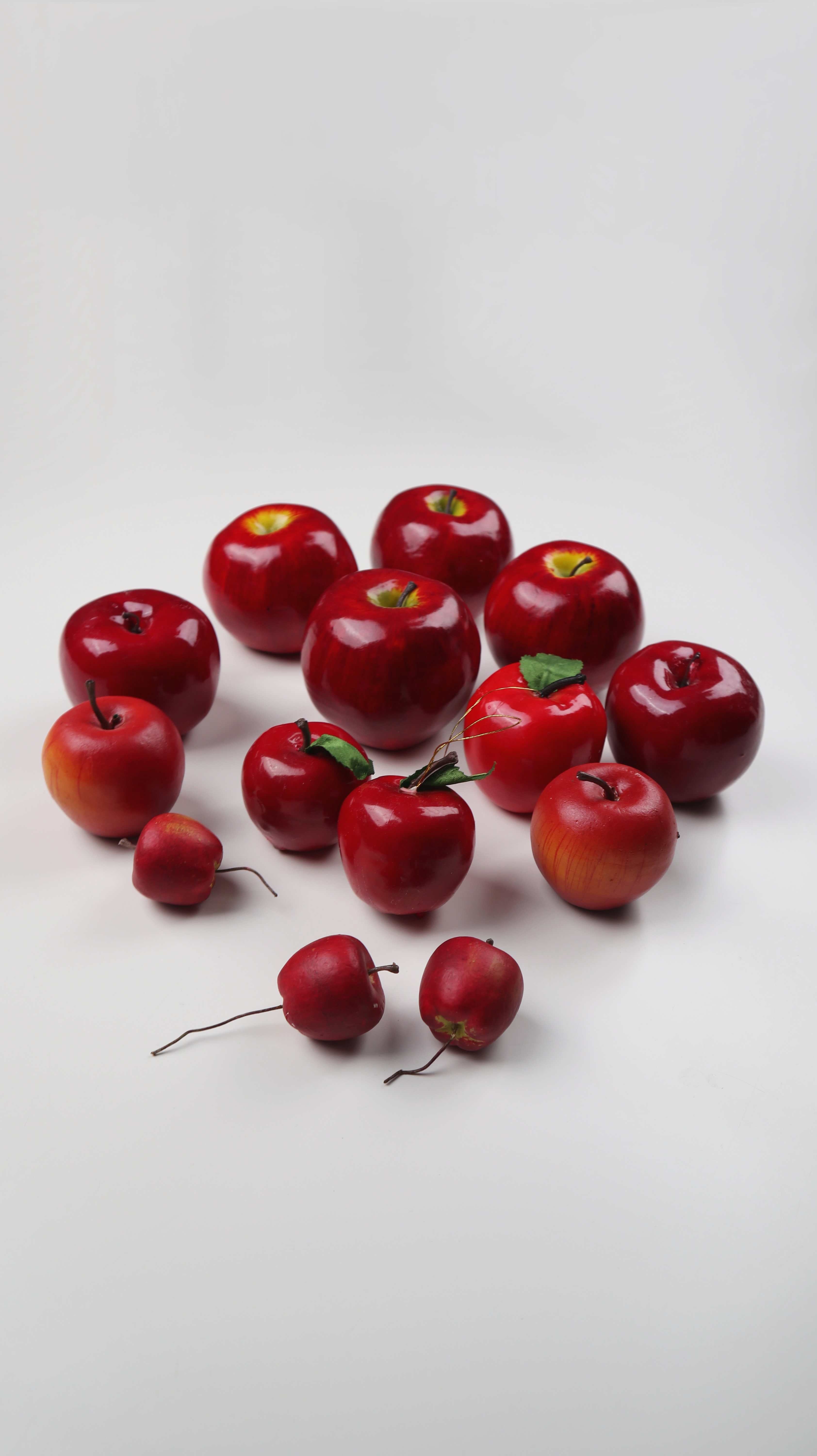 Äpfel Kunstäpfel Dekoäpfel Dekoobst Dekorationsobst rot Plastikäpfel