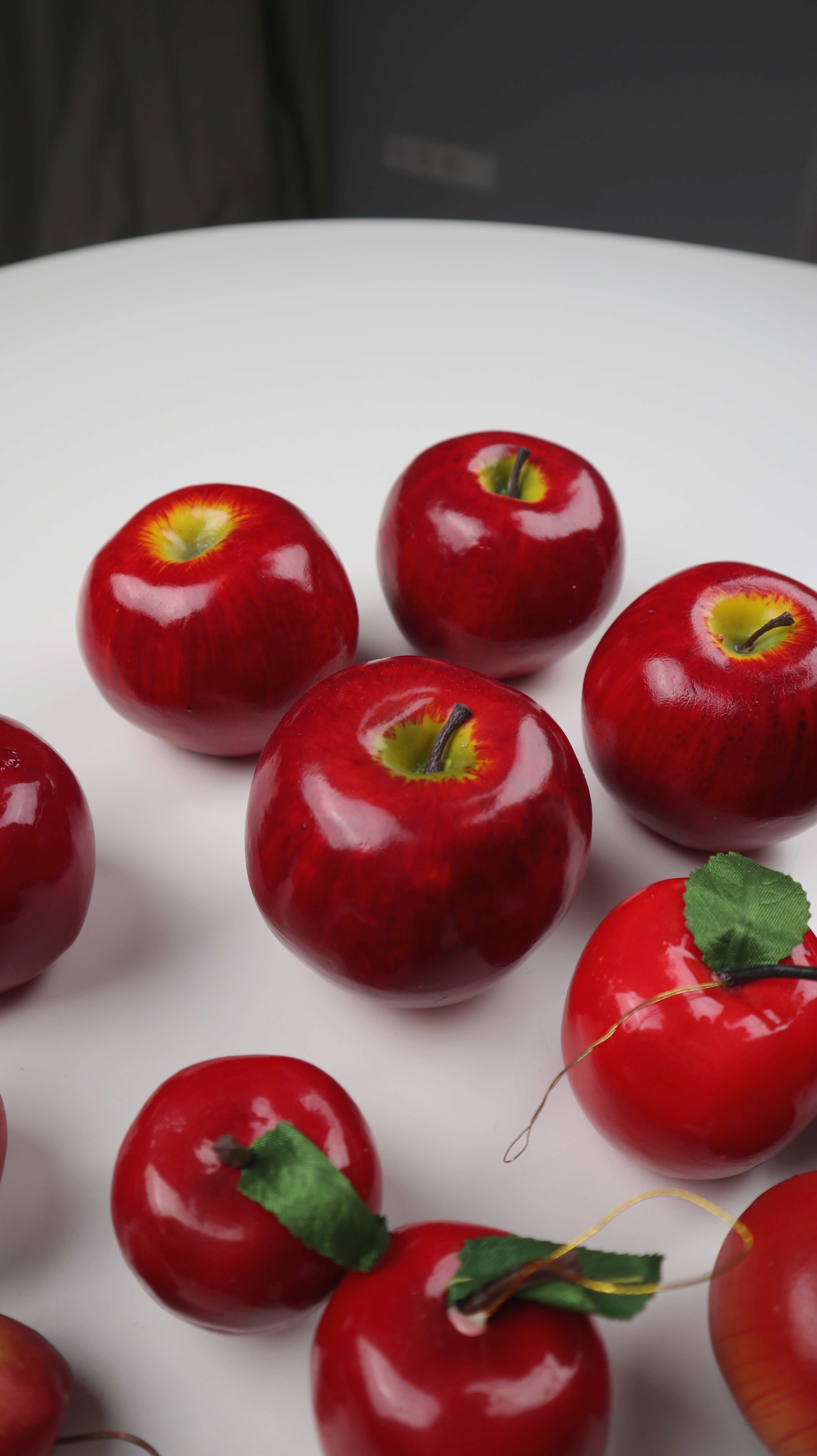Äpfel Kunstäpfel Dekoäpfel Dekoobst Dekorationsobst rot Plastikäpfel