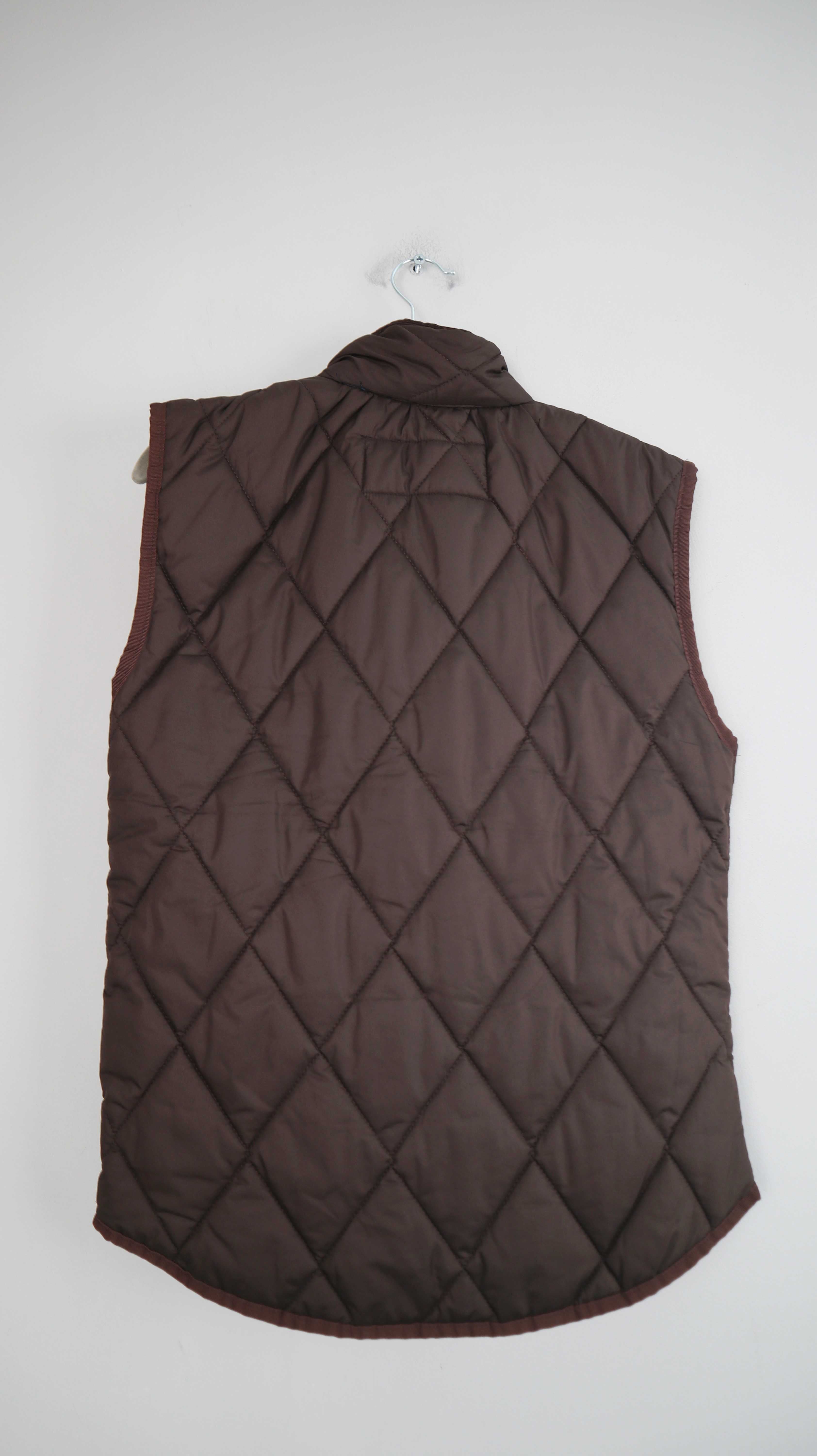 Barbour Weste braun 38 M Steppweste gesteppt dunkelbraun