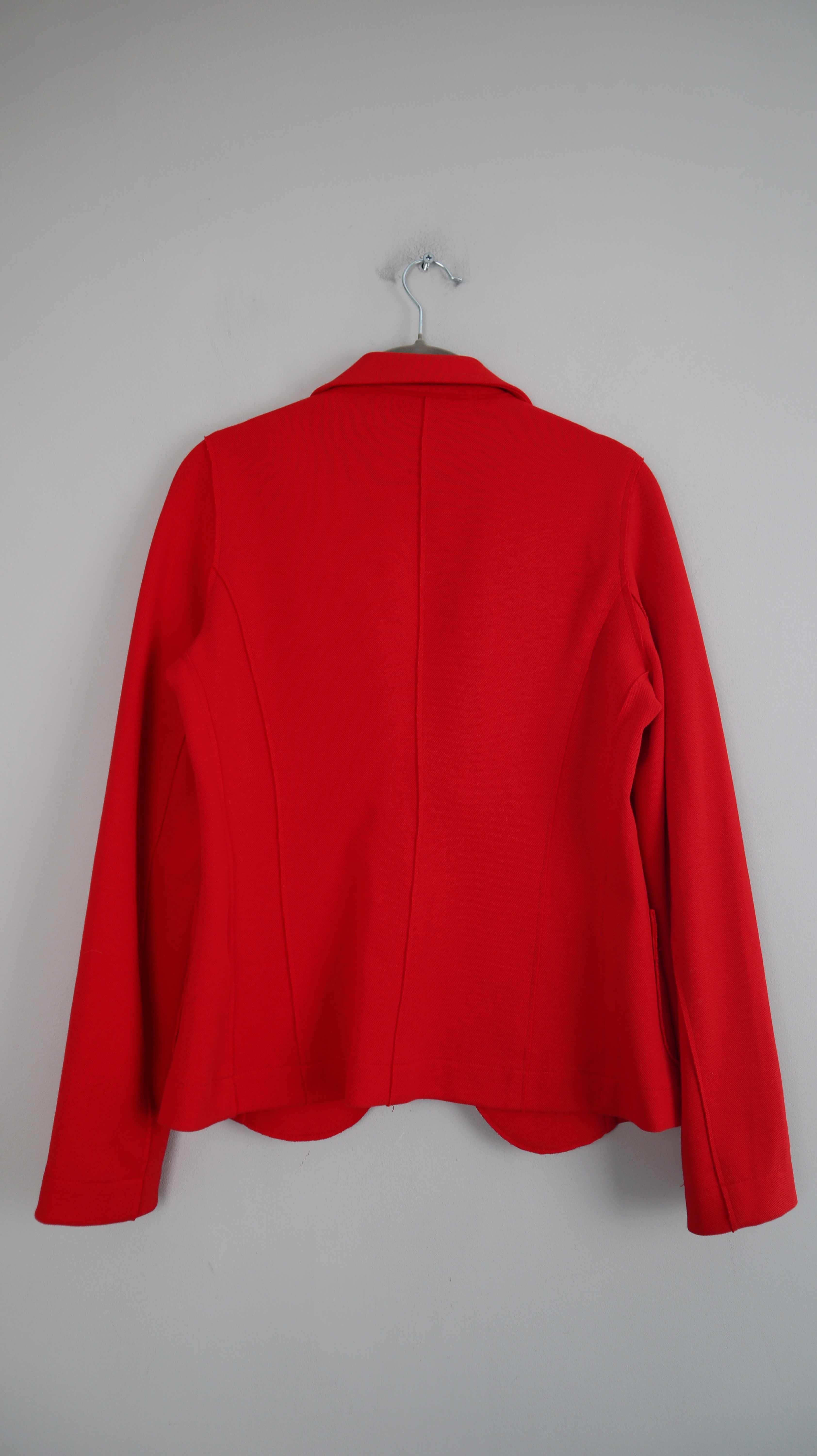 Oui Blazer rot Jacke Mantel 38 M Oberteil basic einfarbig