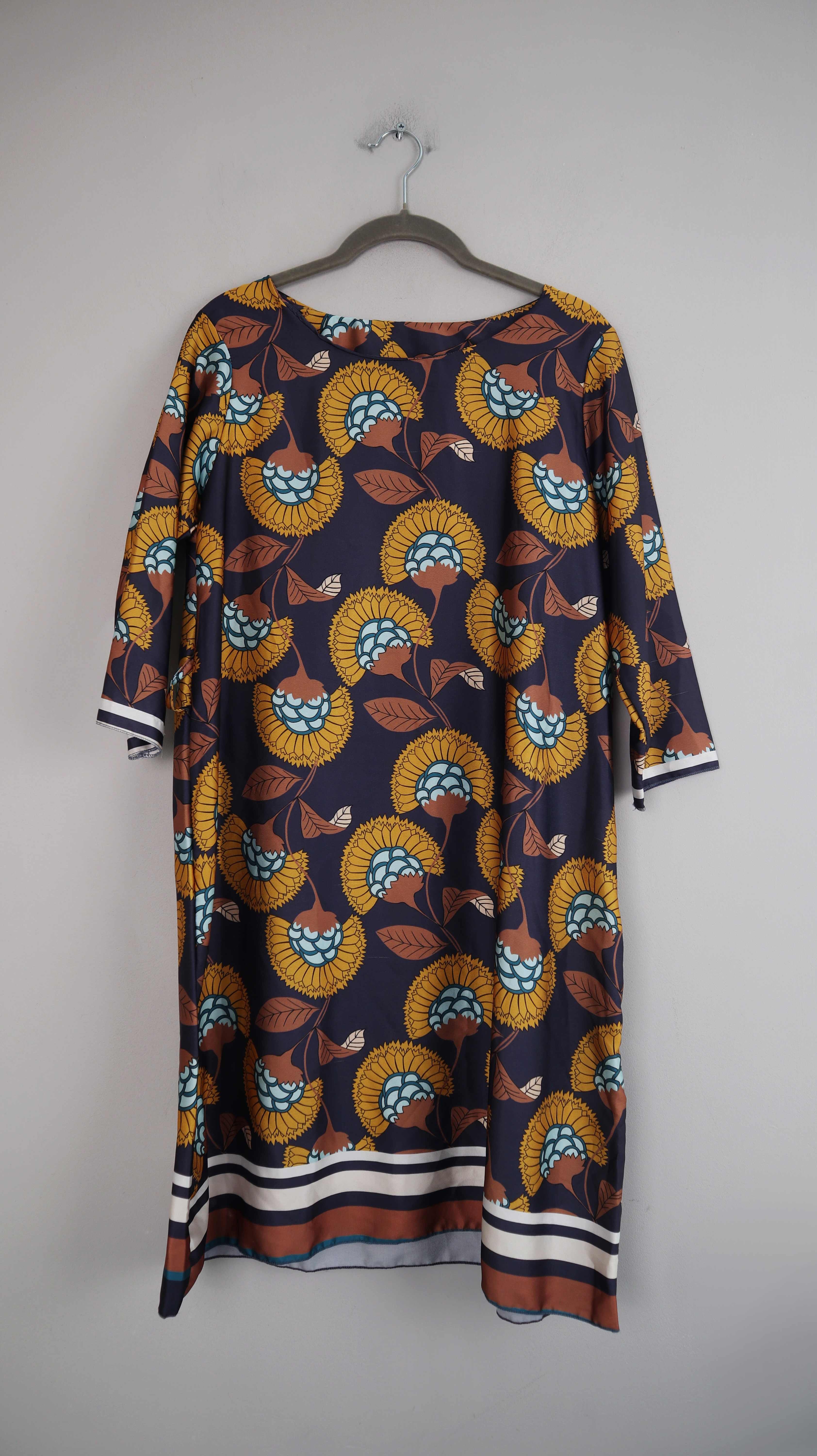 Kleid Midi Midikleid 38 M bunt Sommerkleid Oberteil