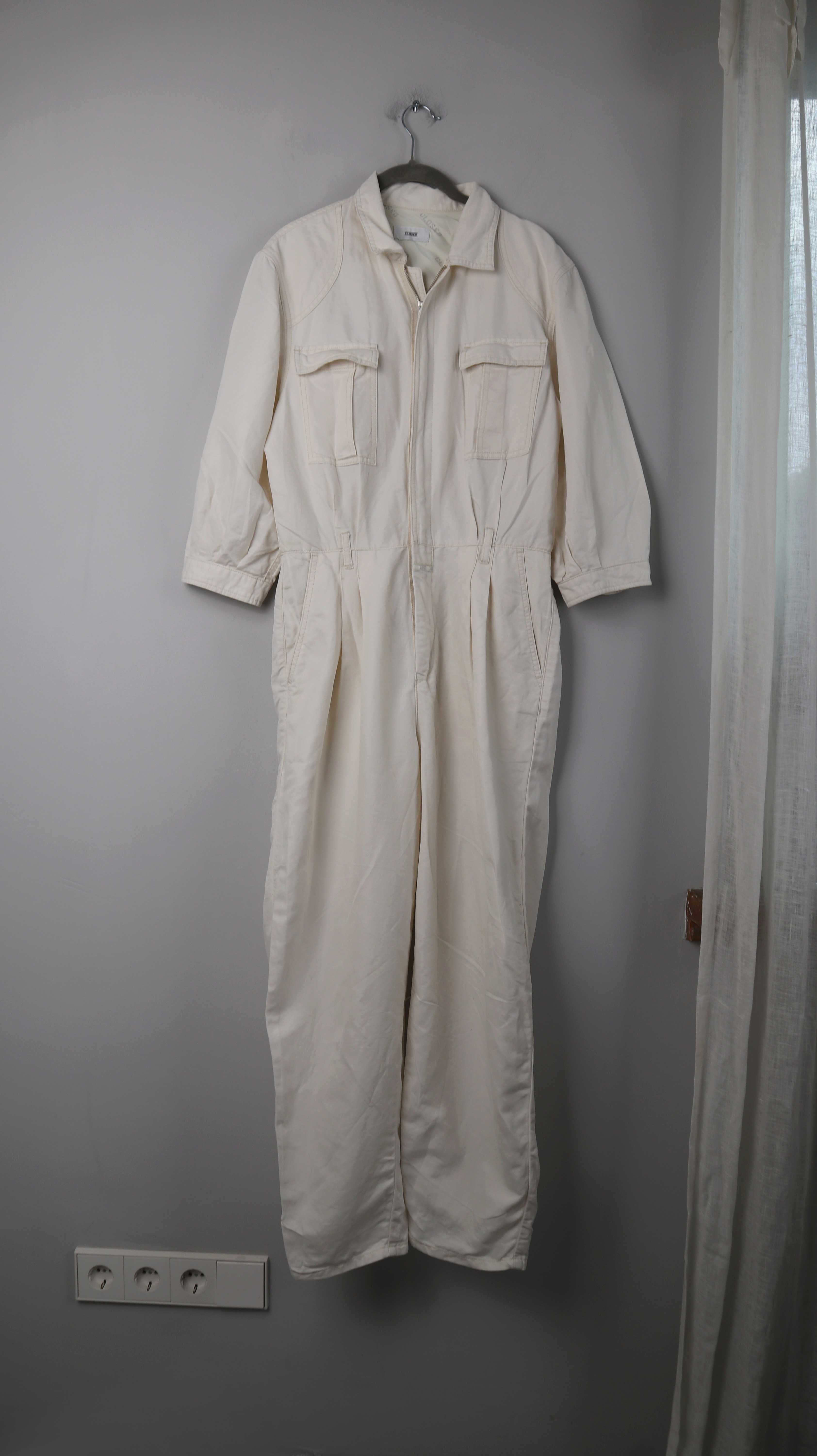 Closed Overall weiß Creme Einteiler 36 S Townes Leinen Leinenoverall Jumper
