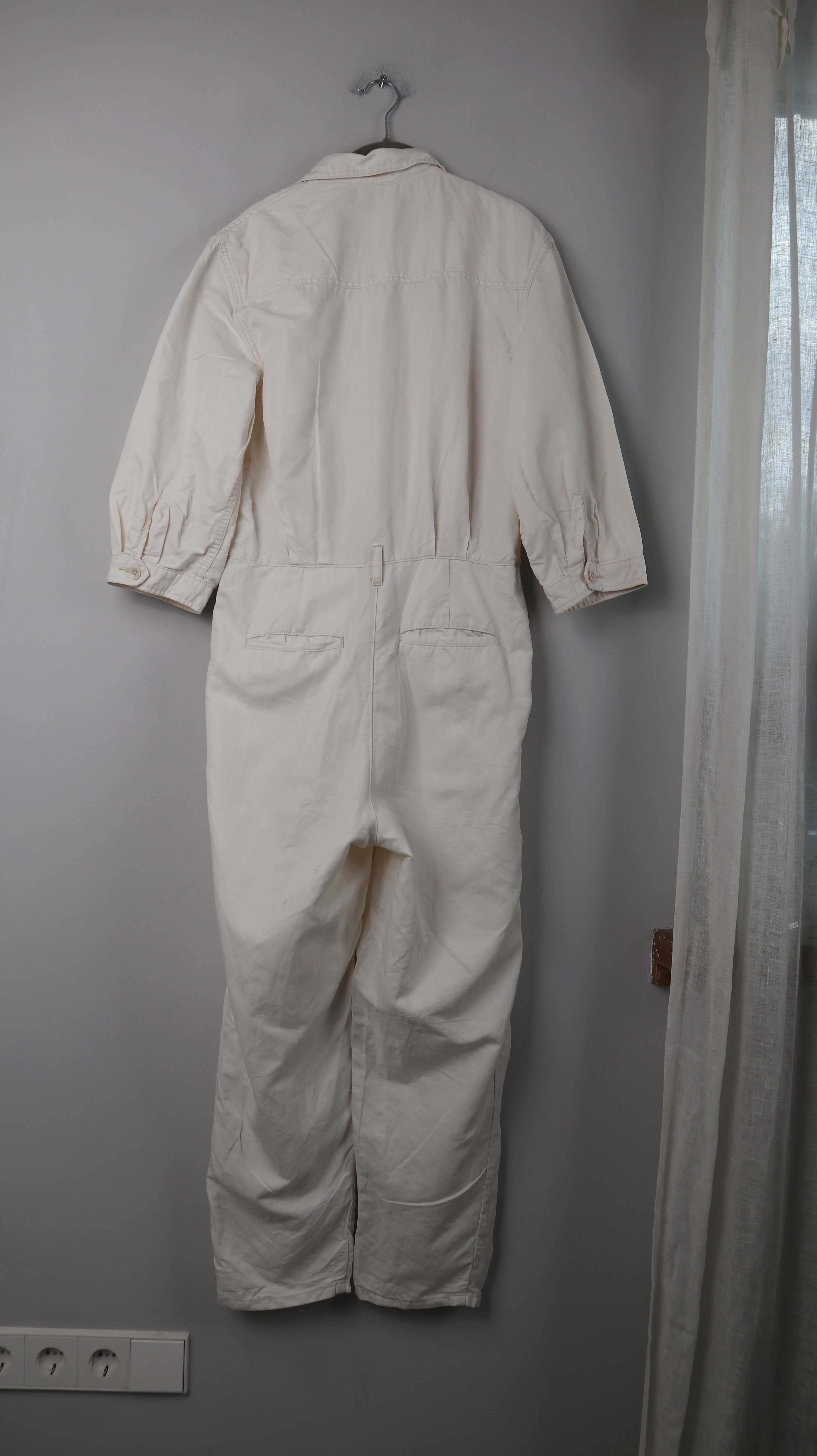 Closed Overall weiß Creme Einteiler 36 S Townes Leinen Leinenoverall Jumper