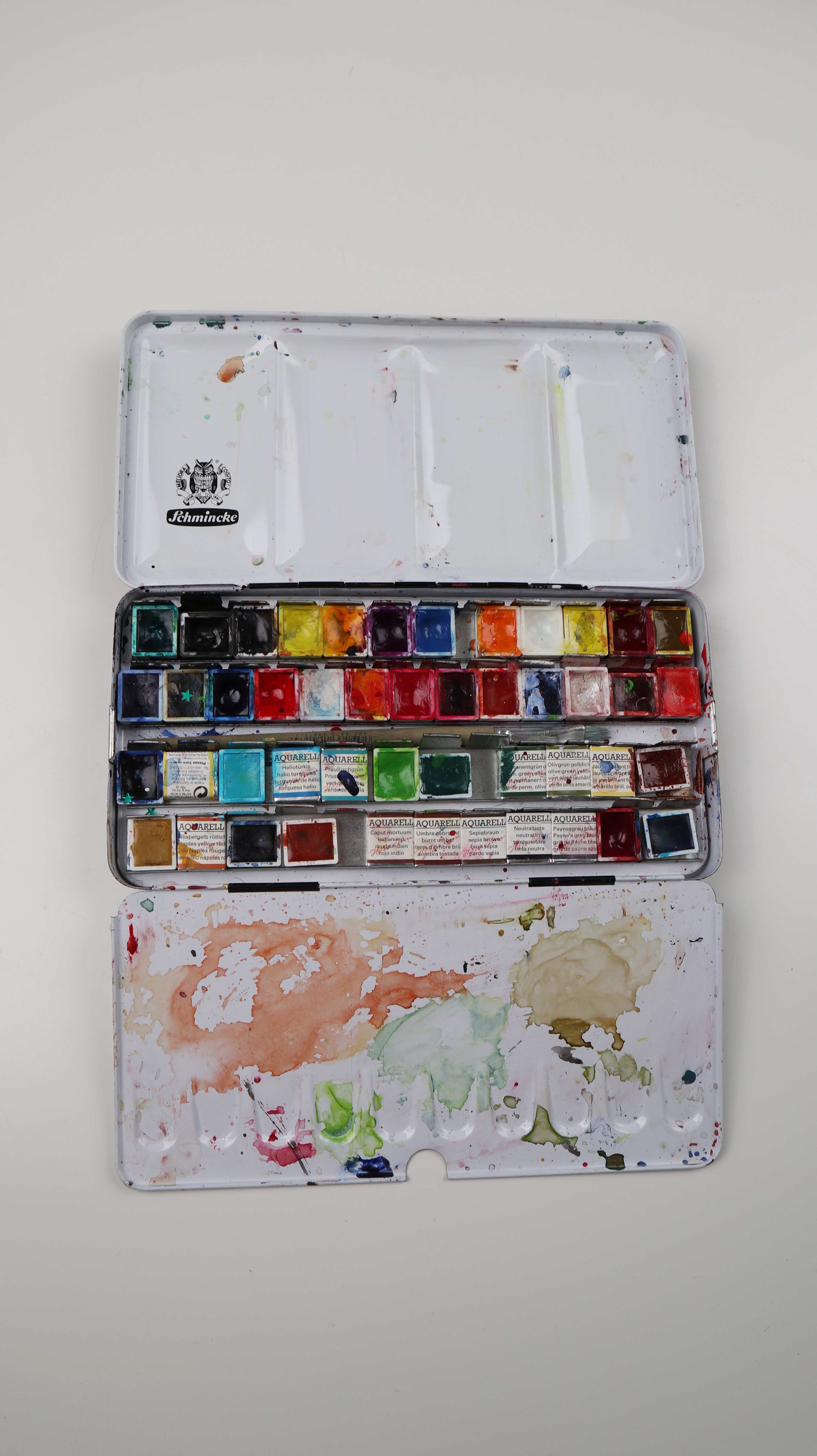 Schmincke Akademie Aquarellkasten Malkasten Aquarellfarben