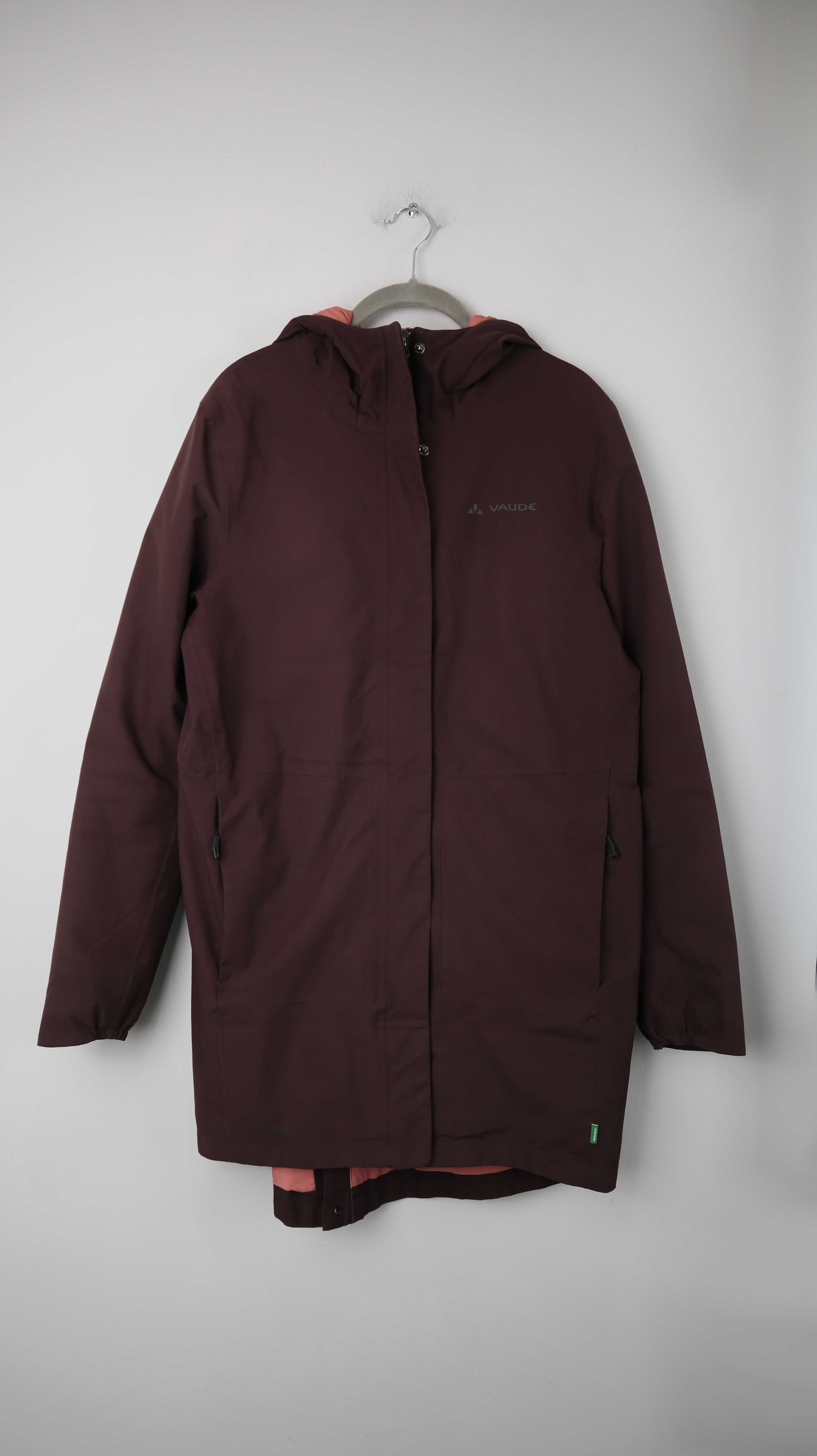Vaude Jacke Regenjacke rot Dunkelrot 36 S Regenmantel Mantel