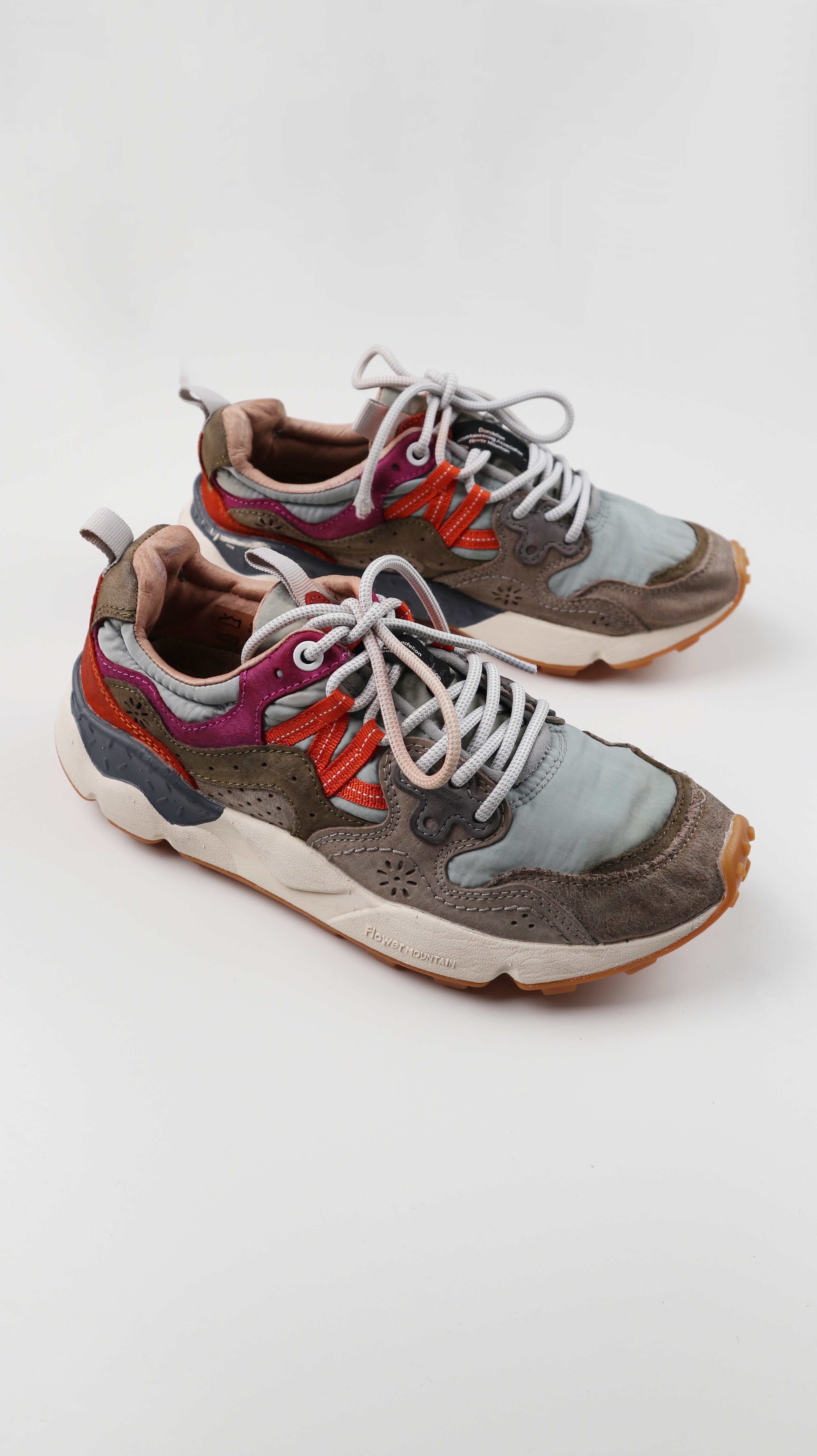 Flower Mountain Sneaker Turnschuhe 38 blau orange