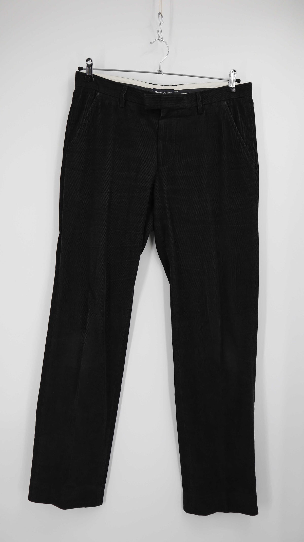 Marc O'Polo Hose grau Cord Cordhose 34R straight fit Anzughose