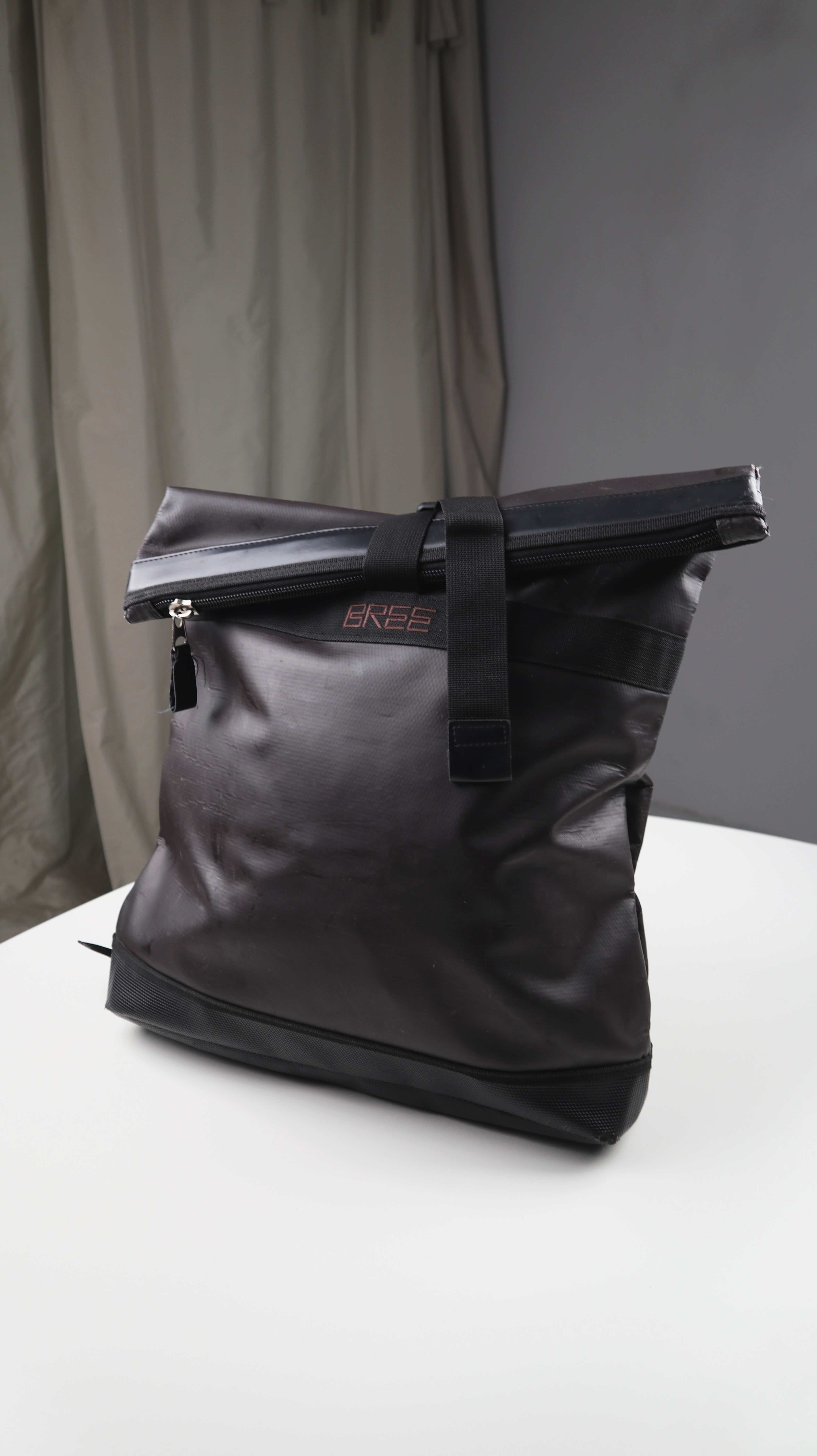 Bree Rucksack Braun Kuriertasche Kurierrucksack Planenrucksack Dunkelbraun