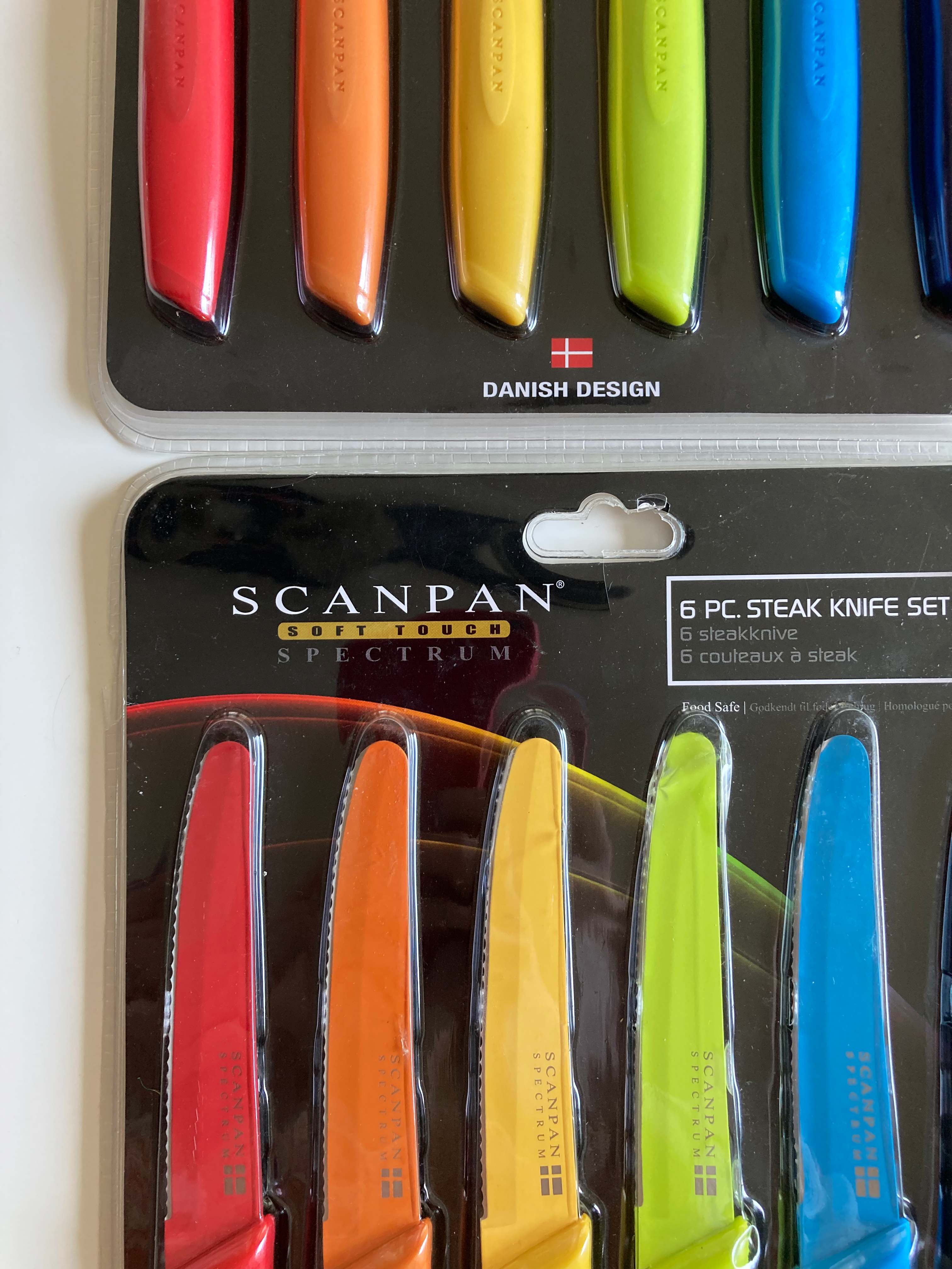 Scanpan 6 teiliges Besteck made in Danmark bunt Campingbesteck Messer Gabel