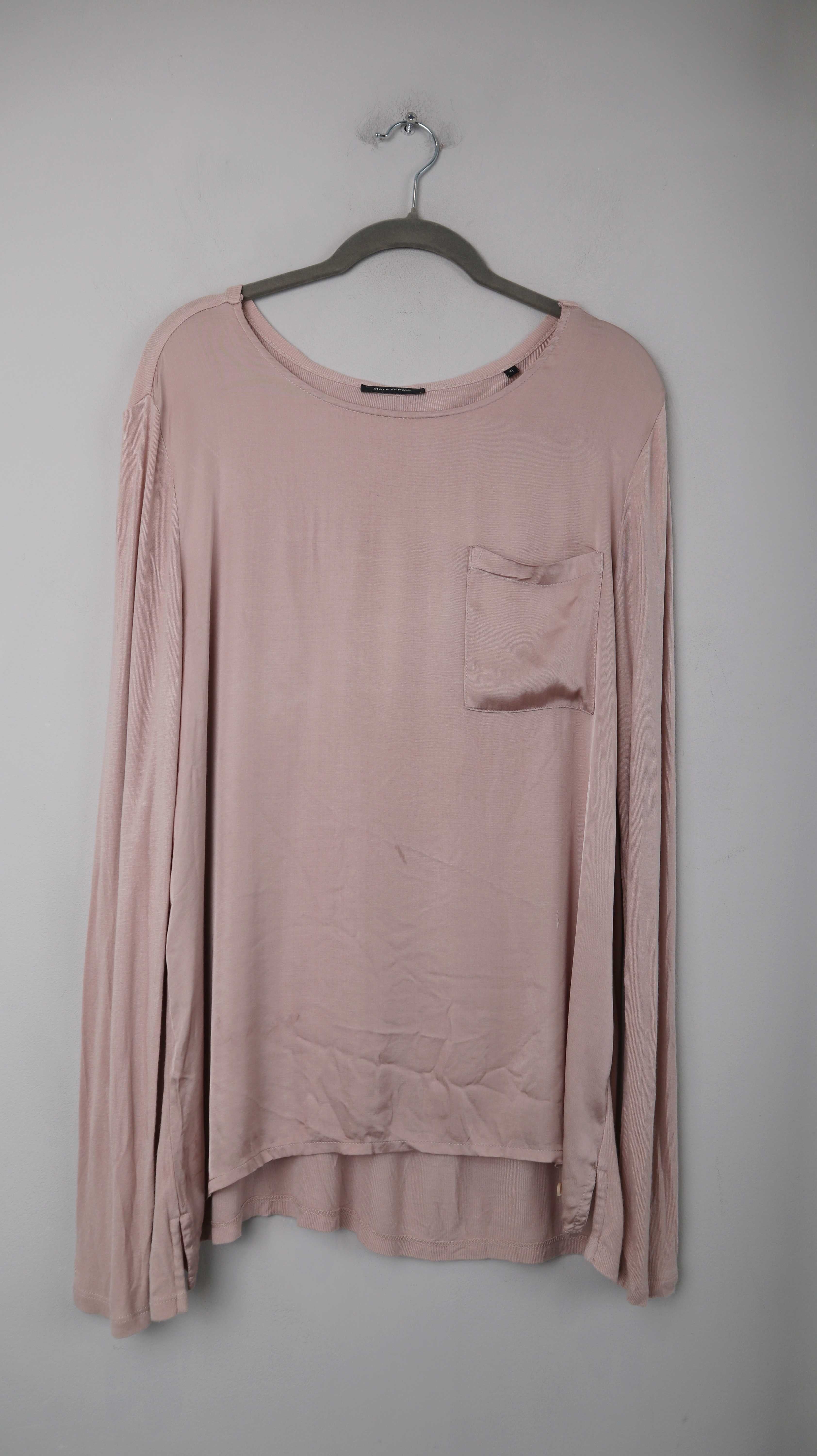 Marc O'Polo Shirt Longsleeve XL Rosa Altrosa basic einfarbig 40 L