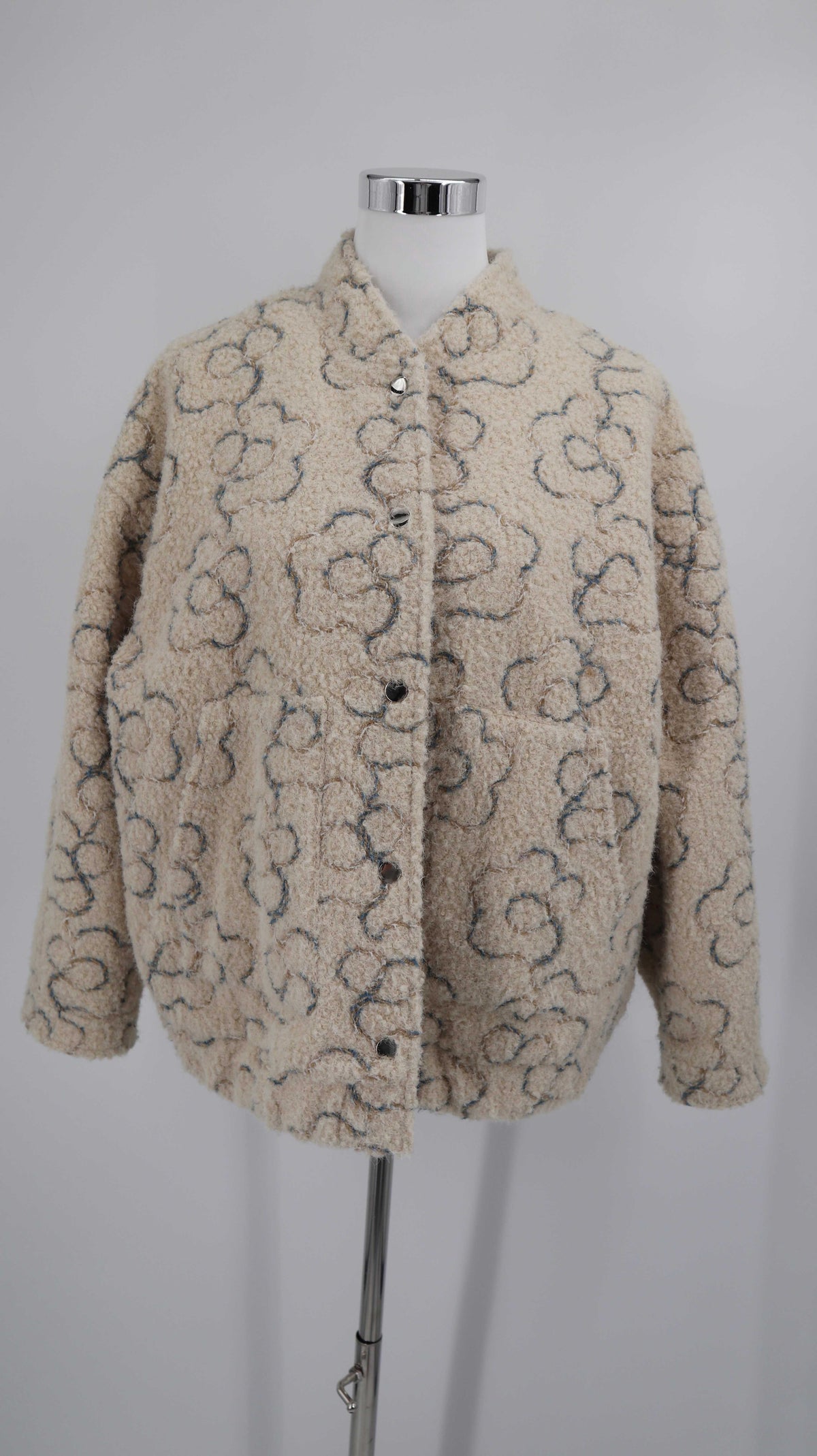 Drôle De Copine Jacke Creme Beige 38 M Bomber Bomberjacke