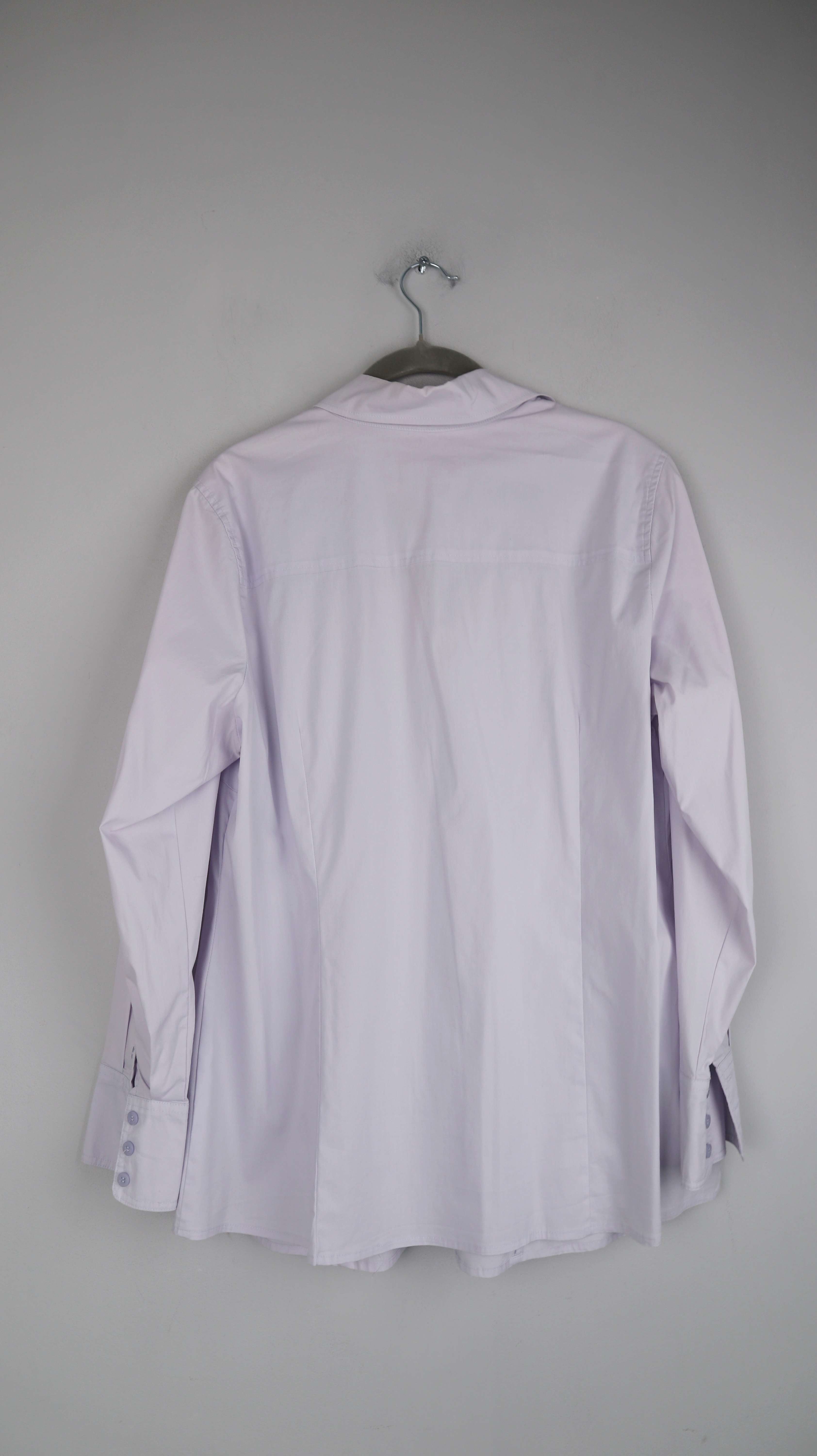 S.Oliver Triangle Bluse Lila Flieder 44 XL Langarm basic einfarbig Hemd