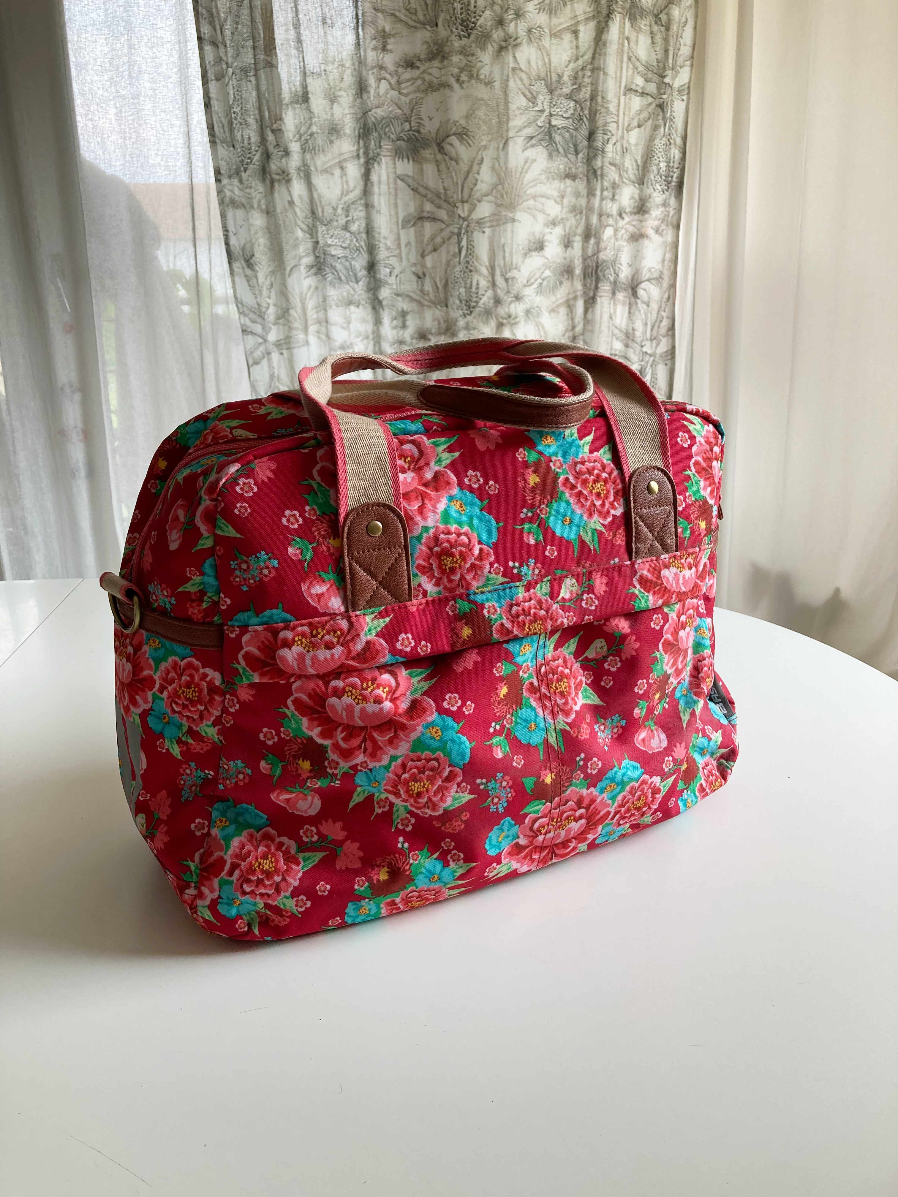 basil fahrradtasche bunt Basil Tasche Fahrradtasche Muster rot Umhängetasche Einkaufstasche – Handpicked pieces