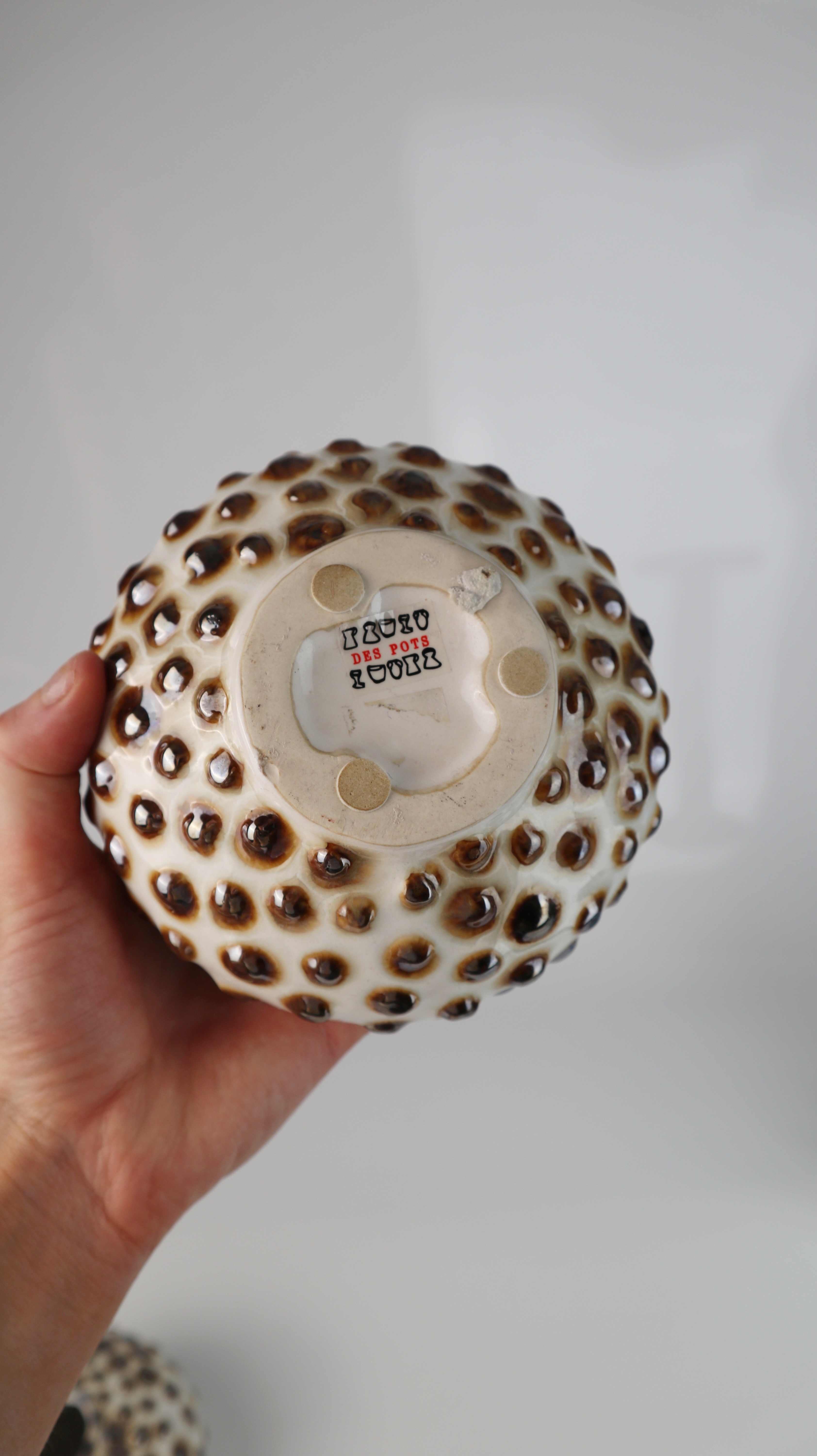 Des Pots Vasen Set Muschelvasen Porzallanvasen weiß flach holländisch