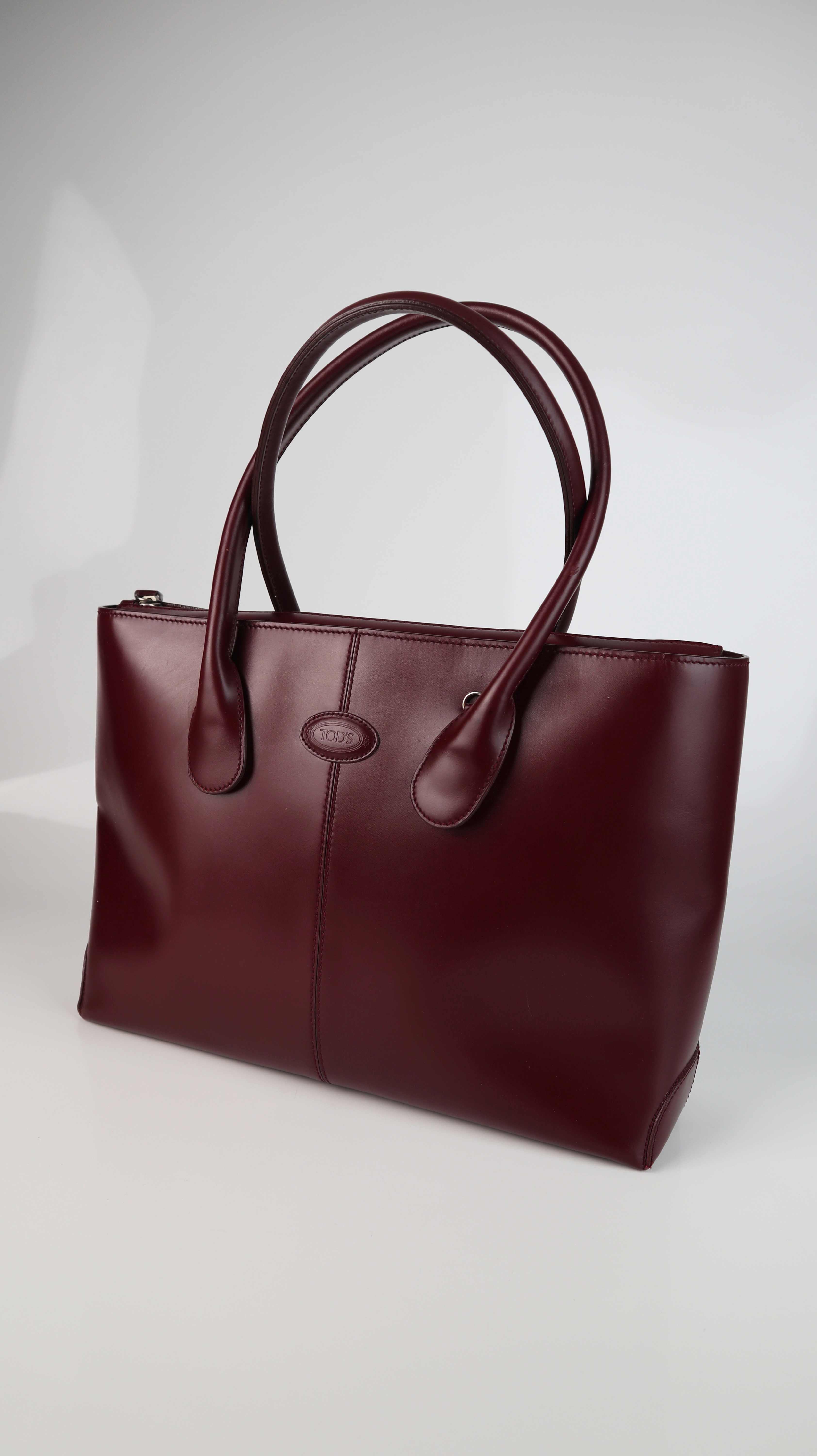 TODS Tasche Handtasche Rot Weinrot D-Bag Handtasche Shopper Bordeaux