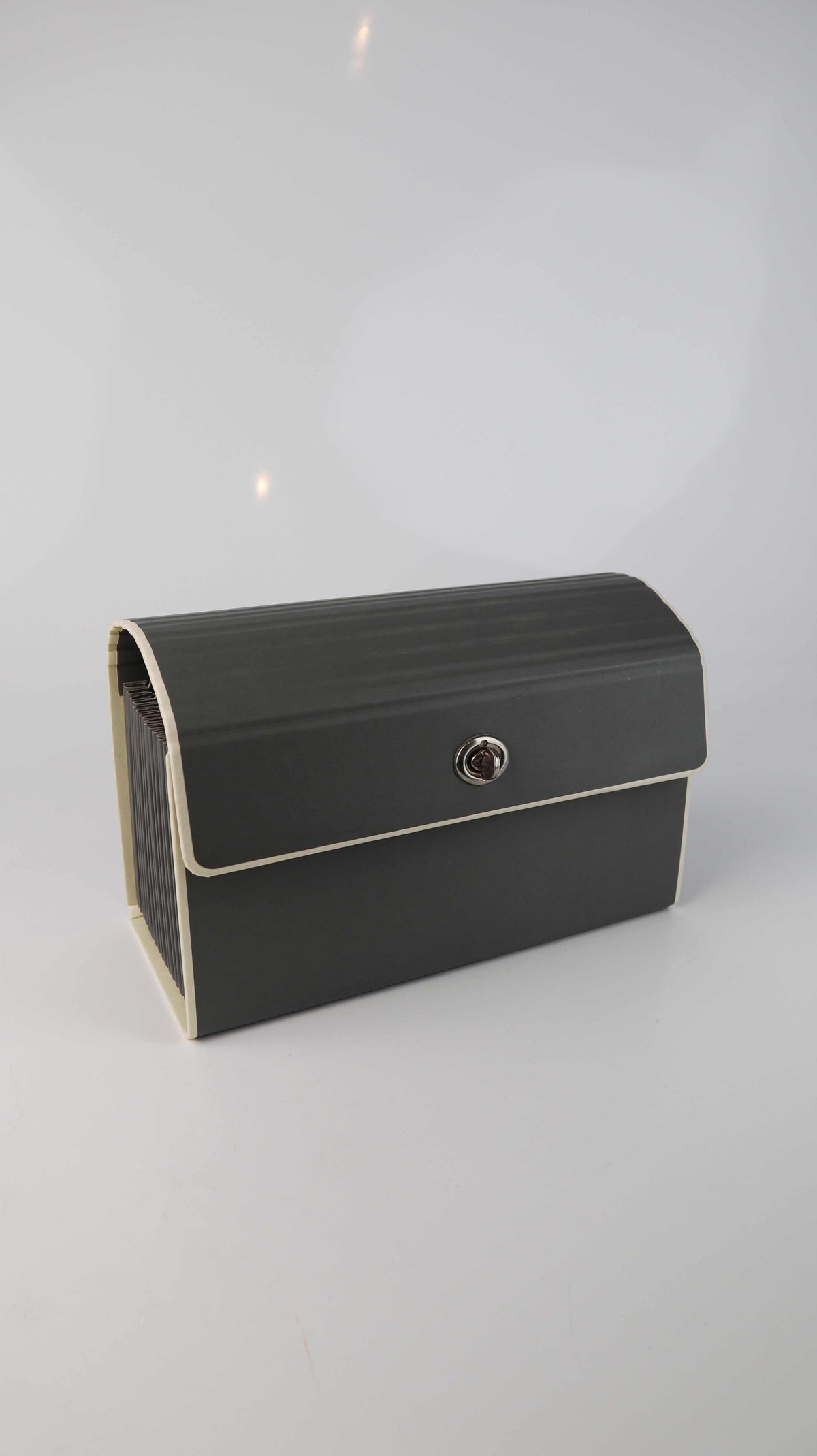 Semikolon Box Kiste Grau Dokumentenmappe Fächermappe – Handpicked pieces